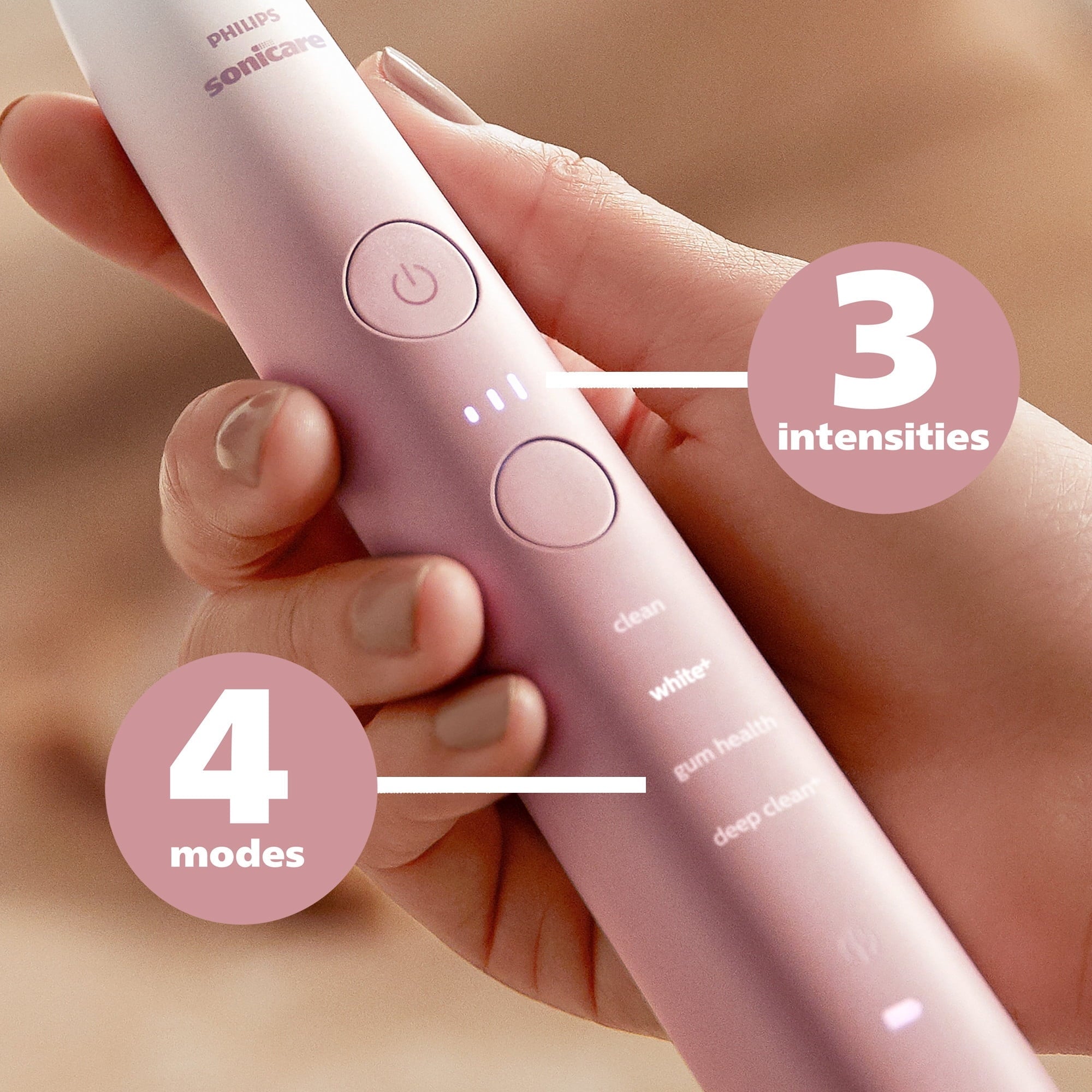 9000 Special Edition Rechargeable Toothbrush, Pink White, HX9911/90