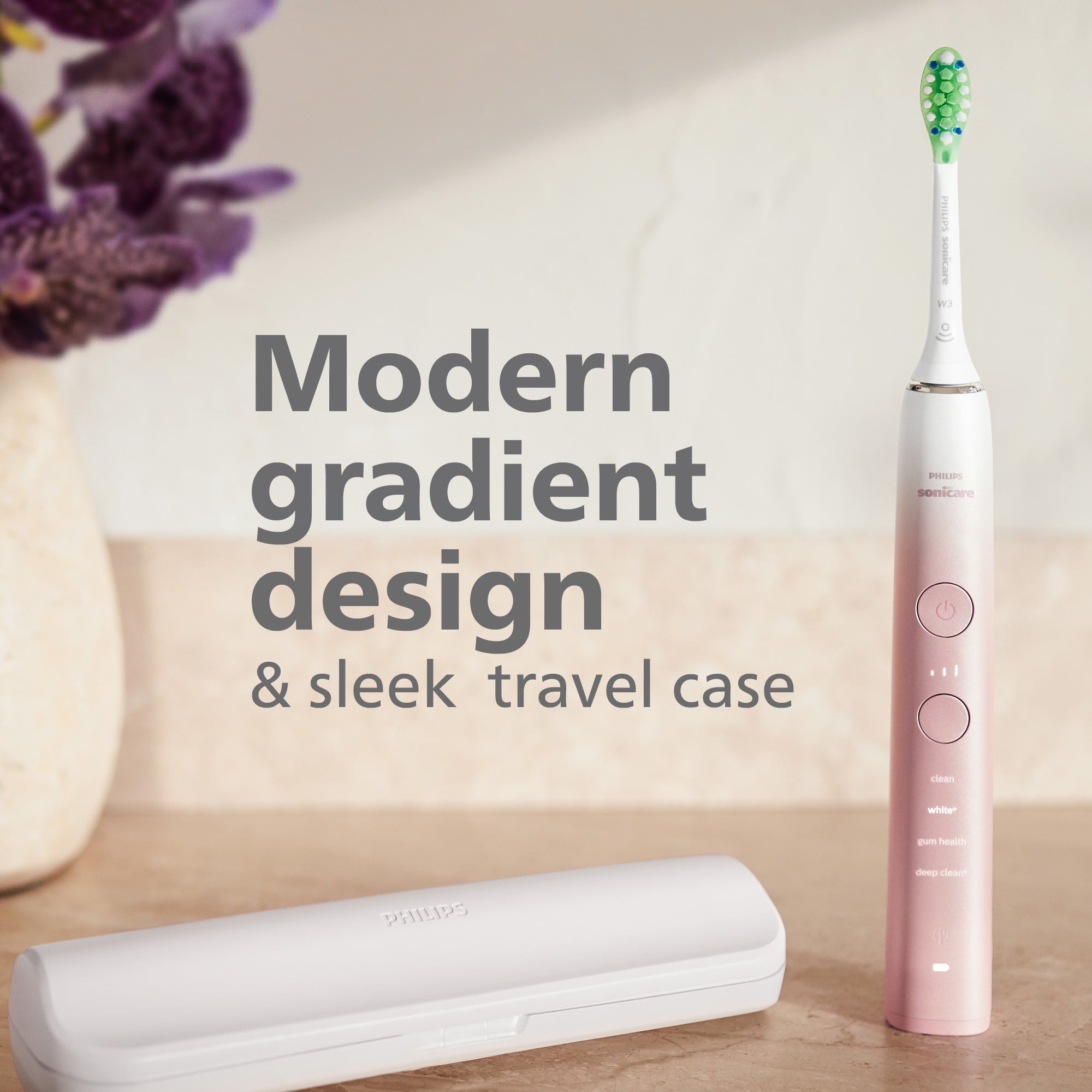 9000 Special Edition Rechargeable Toothbrush, Pink White, HX9911/90