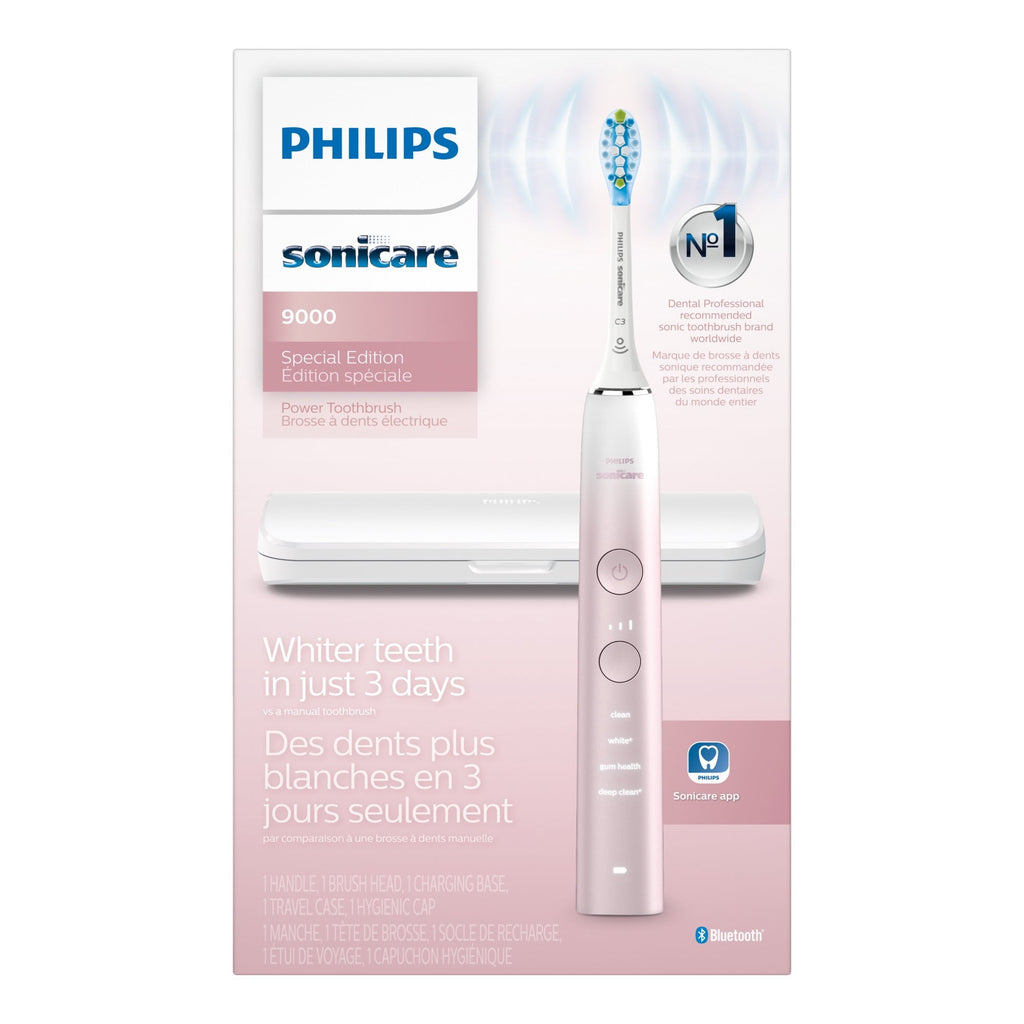 9000 Special Edition Rechargeable Toothbrush, Pink White, HX9911/90