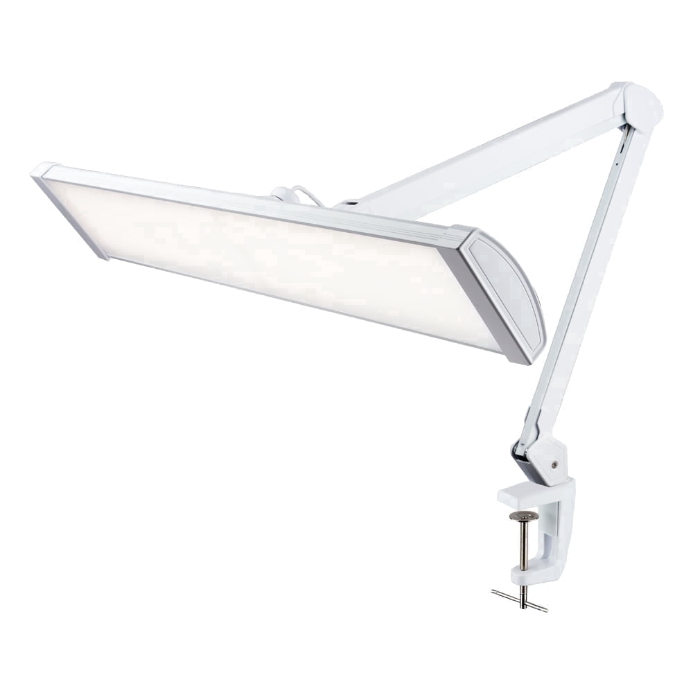 3500 Lumens LED Desk Lamp with Clamp, 26-inch Wide, 3 Light Modes, Reading &amp; Workbench, White