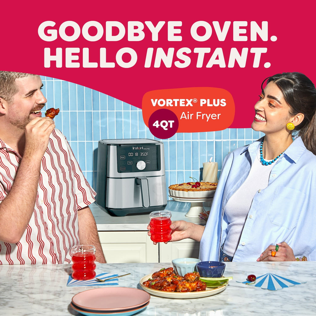 4Qt Vortex® Plus 6-in-1 Mini Air Fryer, Air Fry, Crisps, Broils, Roasts, Dehydrates, Bakes, Reheats, Stainless Steel, 4 Quarts