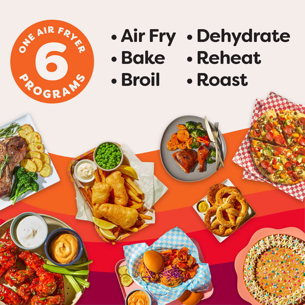 4Qt Vortex® Plus 6-in-1 Mini Air Fryer, Air Fry, Crisps, Broils, Roasts, Dehydrates, Bakes, Reheats, Stainless Steel, 4 Quarts