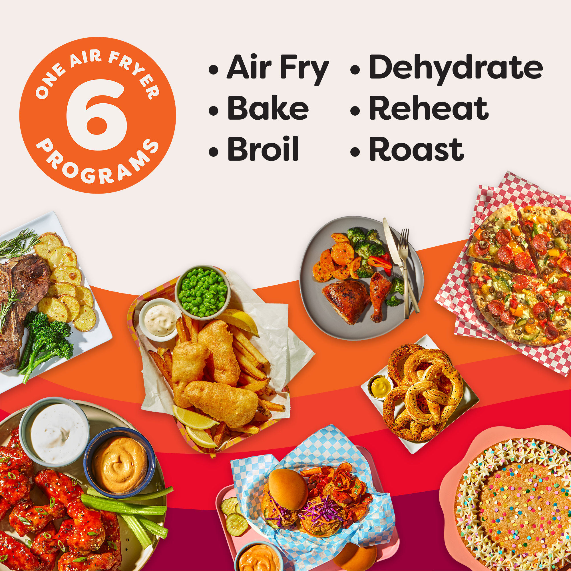4Qt Vortex® Plus 6-in-1 Mini Air Fryer, Air Fry, Crisps, Broils, Roasts, Dehydrates, Bakes, Reheats, Stainless Steel, 4 Quarts
