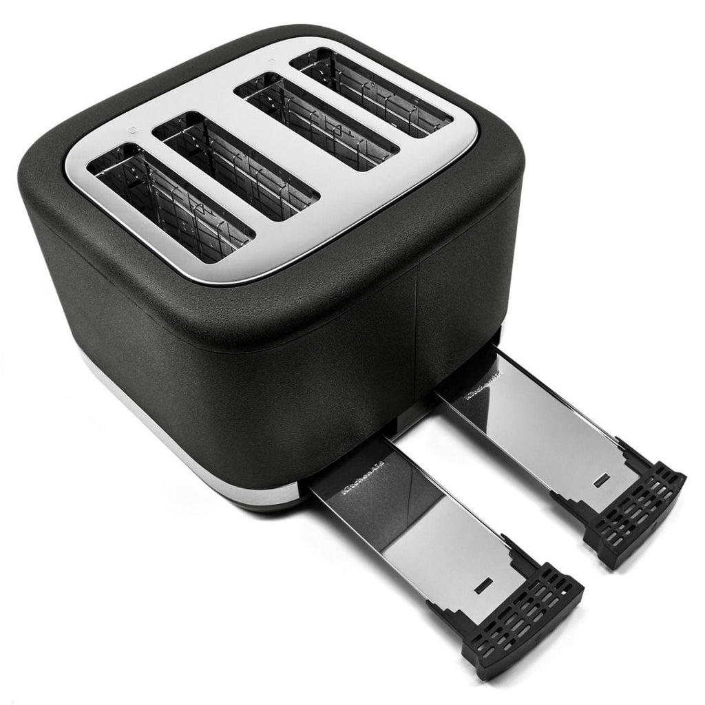 4 Slice Metal Toaster | Cast Iron Black