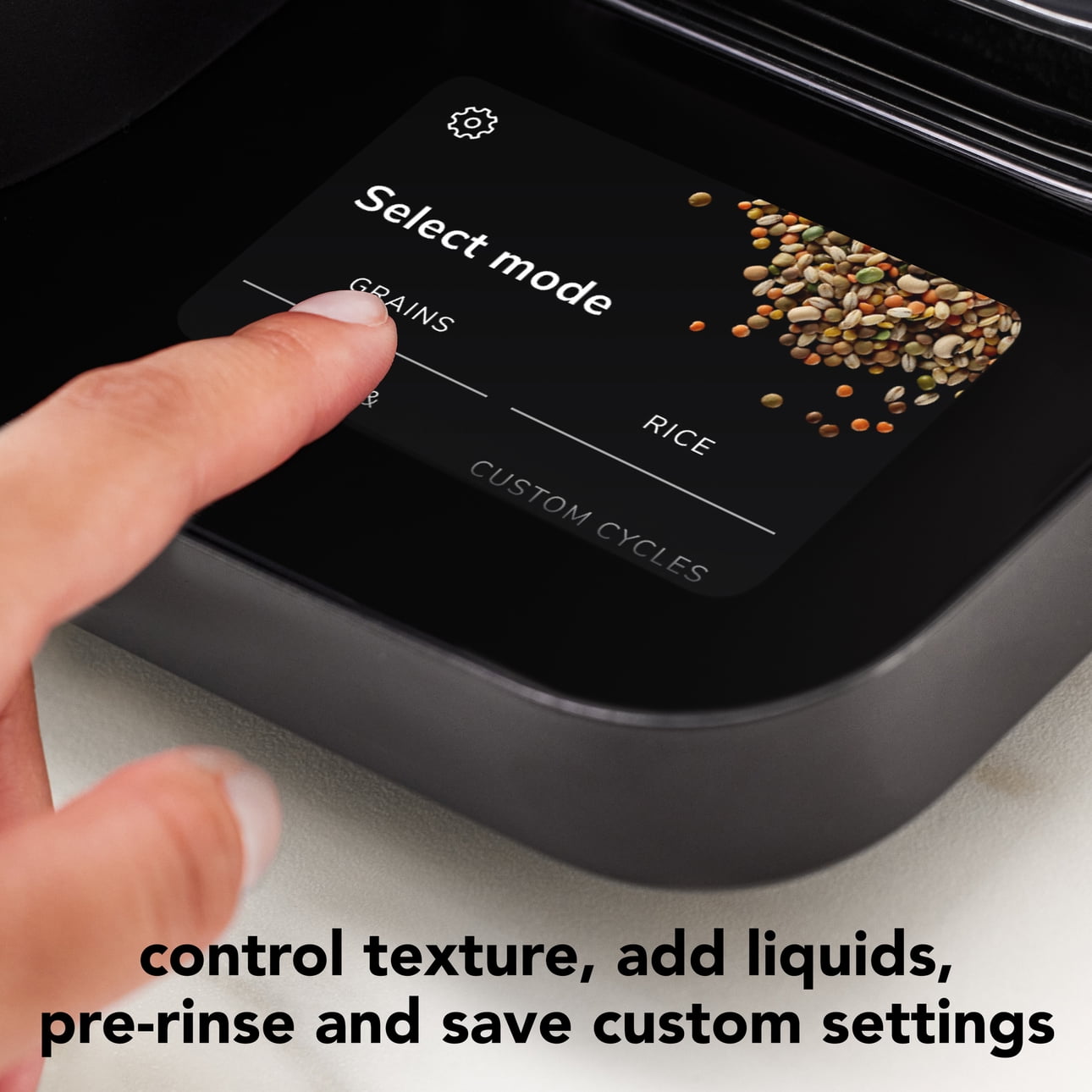 Grain and Rice Cooker 8 Cup with Automatically Sensing Integrated Scale + Water Tank, KGC3155BM