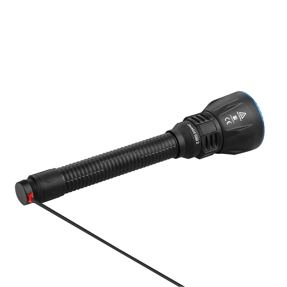 Javelot Turbo 2 Black Premium Kit 1500M Long Range Flashlight, 1800 Lumen