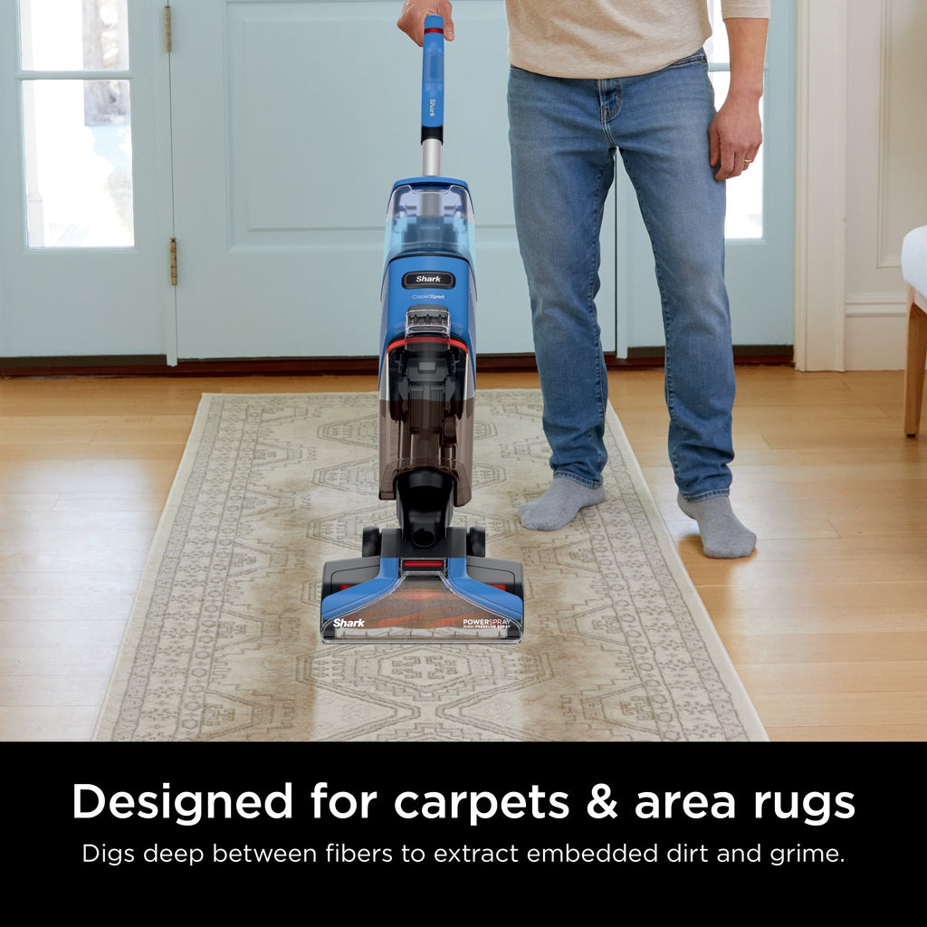 CarpetXpert Upright Carpet &amp; Area Rug Cleaner, Pet Friendly, Lightweight &amp; Powerful, Dirt &amp; Odor Removal, Carpet Shampooer, Cleaning Solution, EX120 Blue