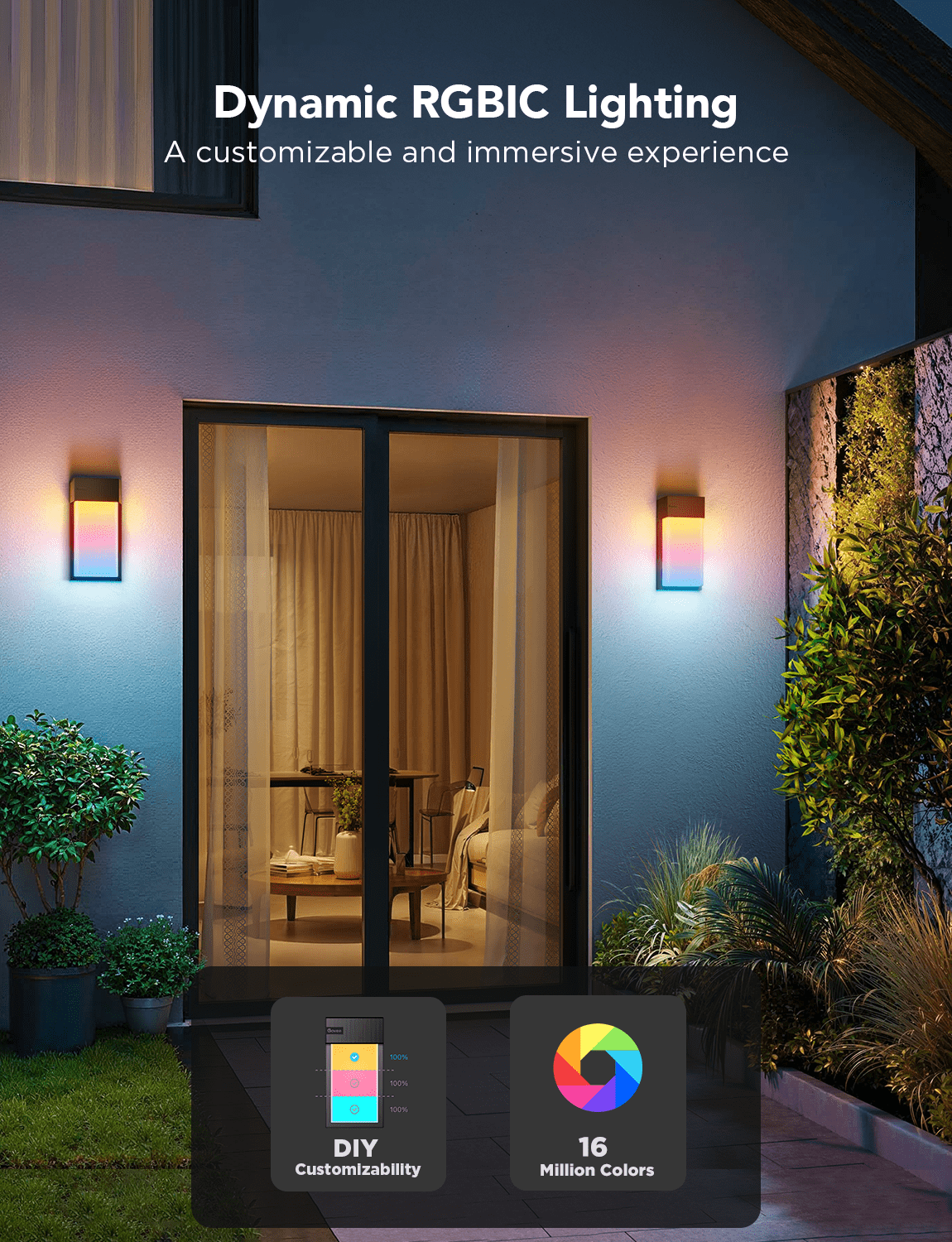 Outdoor Wall Light 2 pack