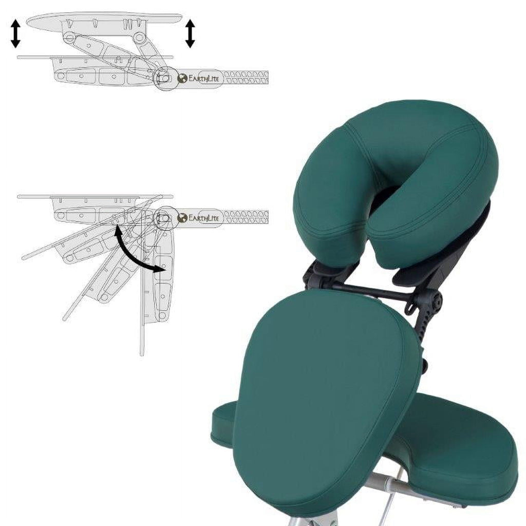 Vortex Portable Massage Chair Package - Portable, Compact, Strong and Lightweight (15lb) incl. Carry Case, Sternum Pad &amp; Strap