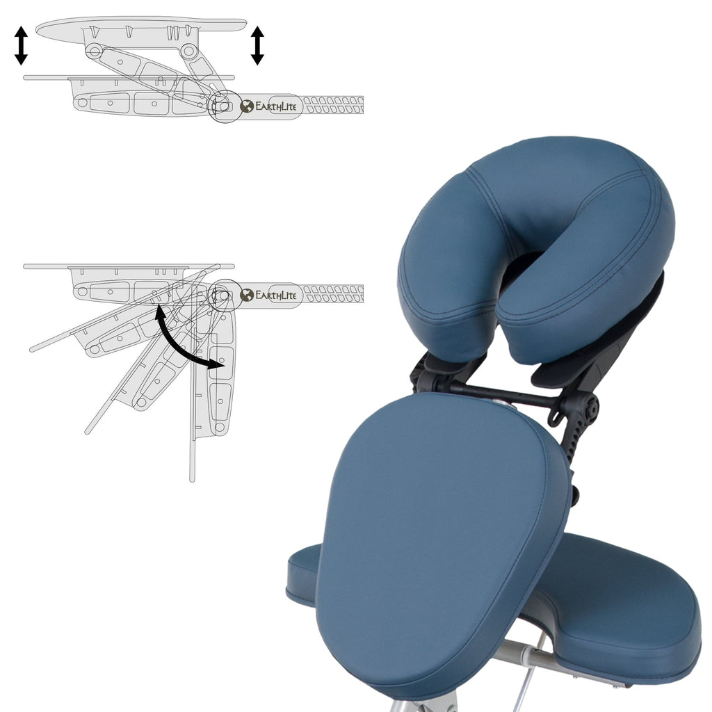 Vortex Portable Massage Chair Package - Portable, Compact, Strong and Lightweight (15lb) incl. Carry Case, Sternum Pad &amp; Strap