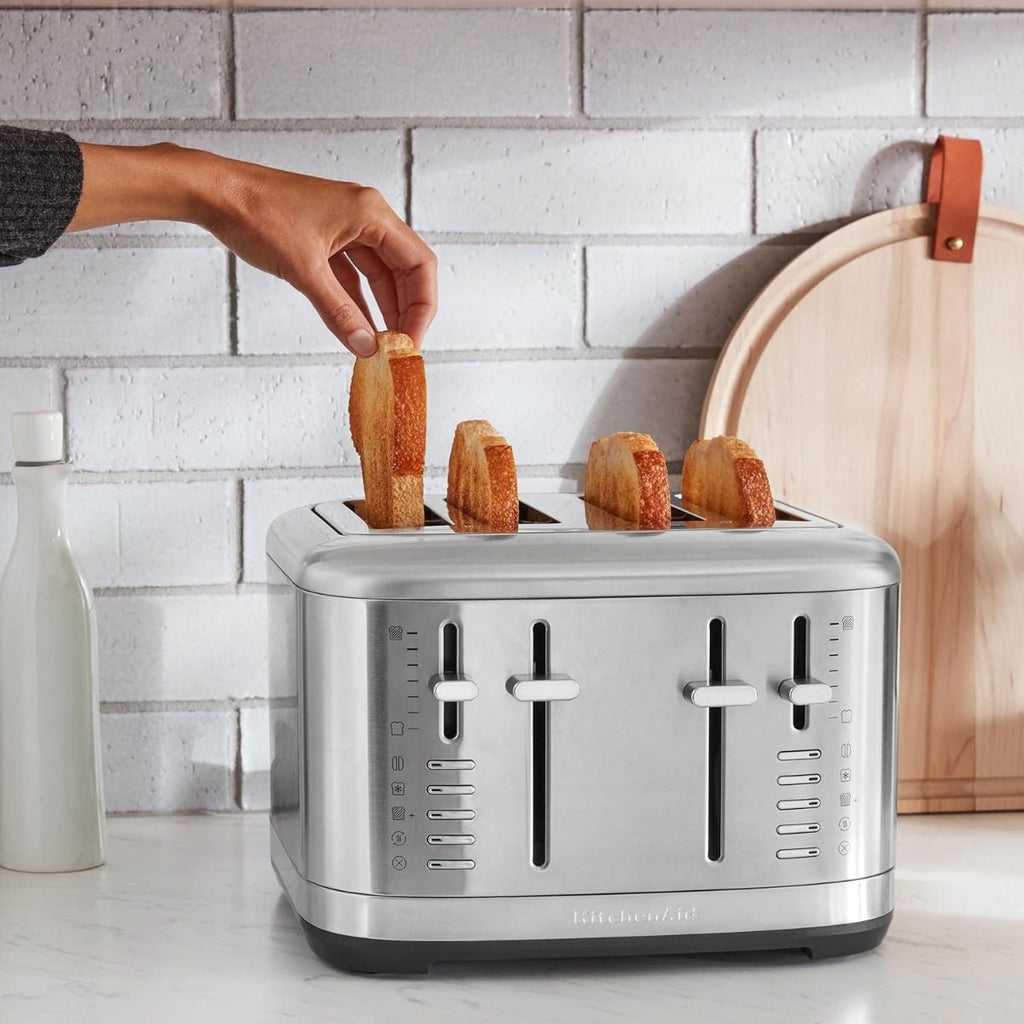 4 Slice Metal Toaster | Brushed Stainless Steel
