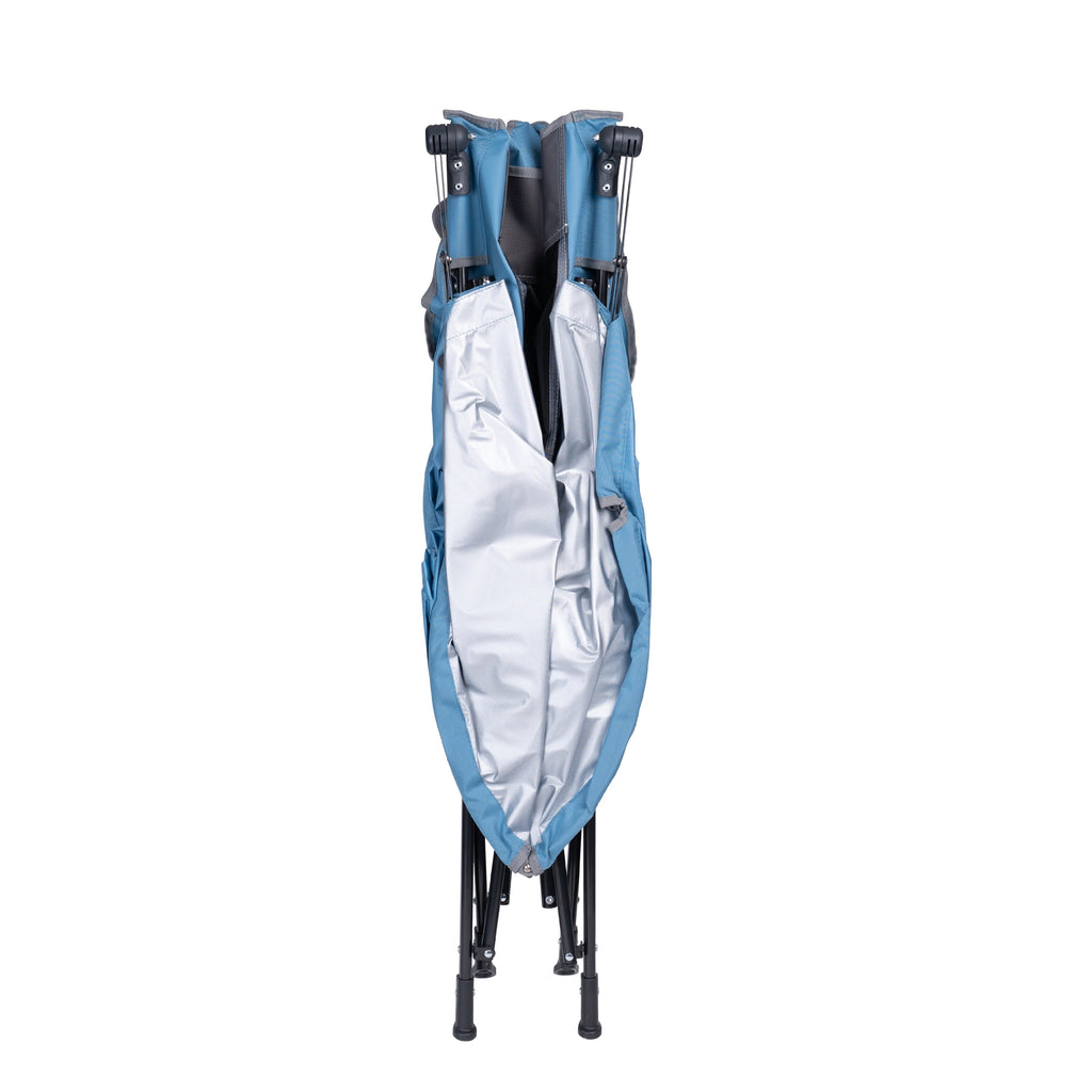 SunShade Comfort Pro Portable Folding Canopy Chair, Lichen Blue