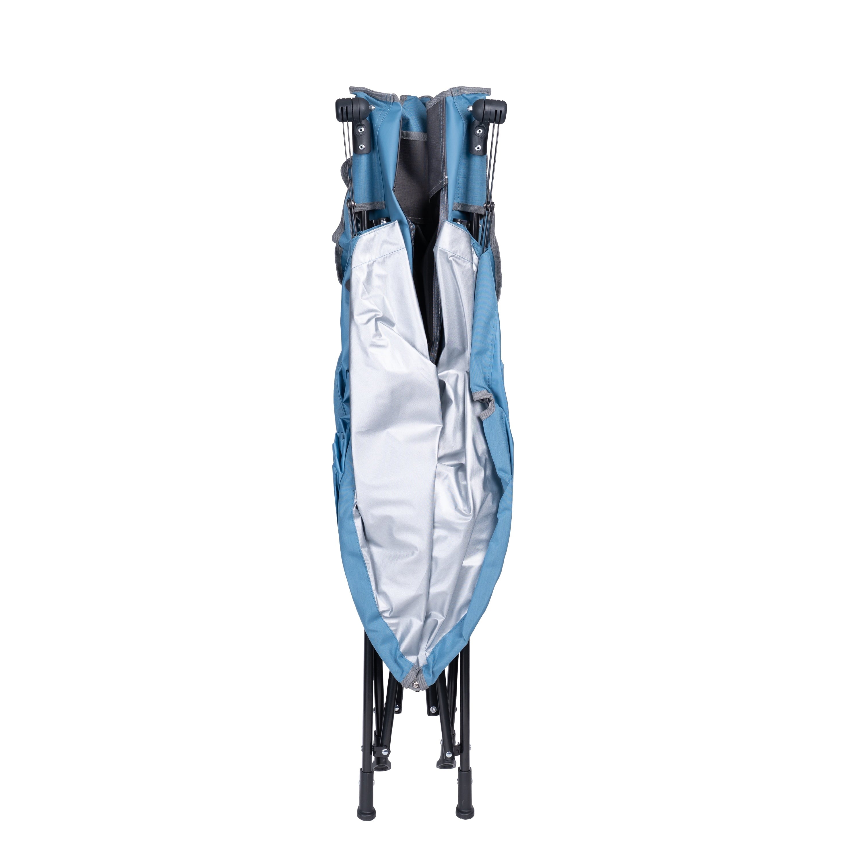 SunShade Comfort Pro Portable Folding Canopy Chair, Lichen Blue