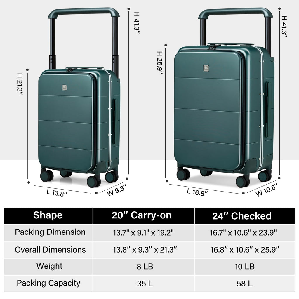 20 Inch Carry On Luggage Hard Shell Suitcases with Spinner Wheels Suitcase for Men Women TSA Luggage Travel Suit Case Lightweight Wide Handle Rolling Luggage(Smoke White)