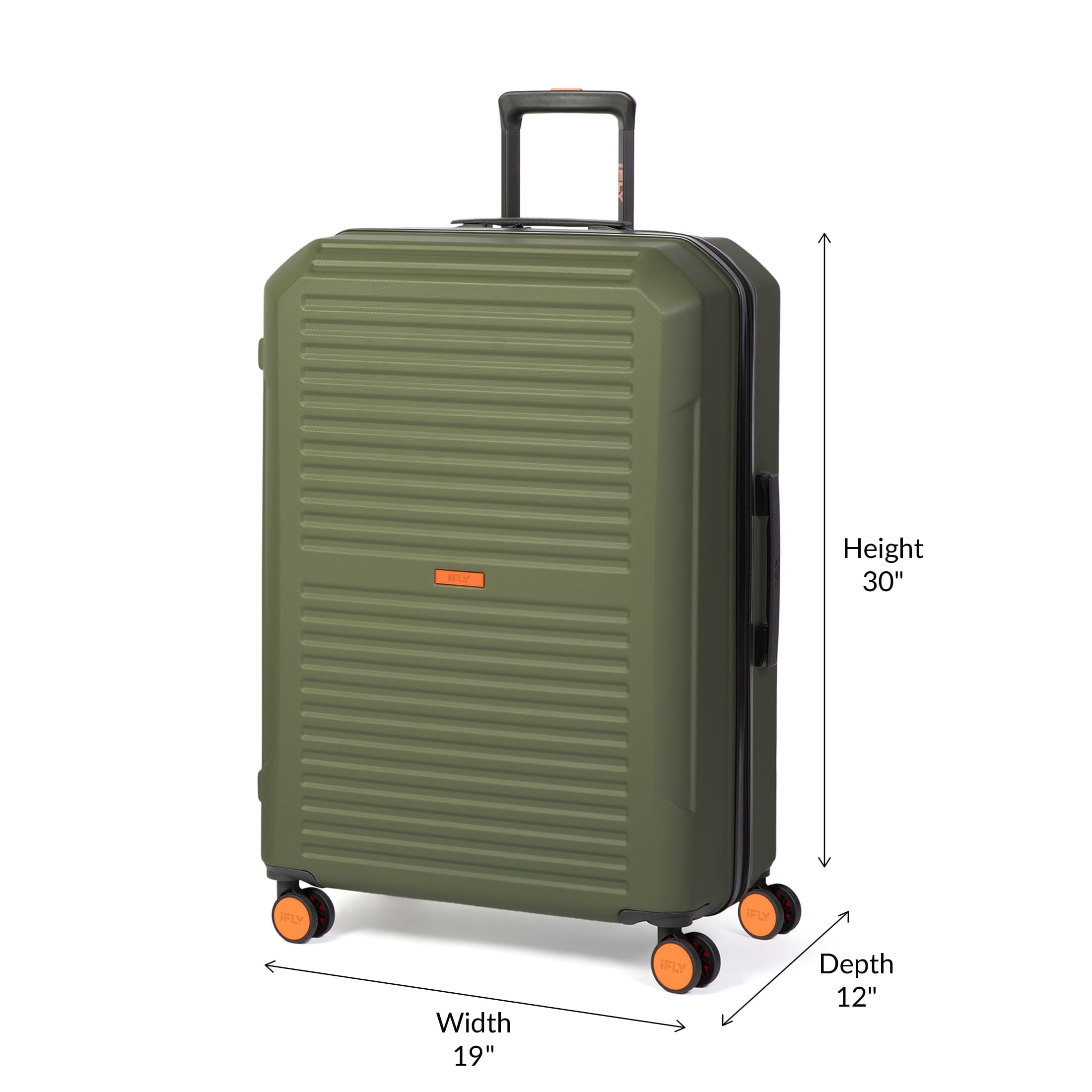 Venture 2-Piece Hardside Luggage Set, 20" Carry-on and 28" Checked Luggage, Olive