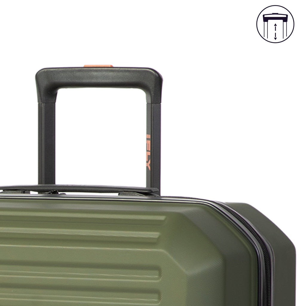 Venture 2-Piece Hardside Luggage Set, 20" Carry-on and 28" Checked Luggage, Olive