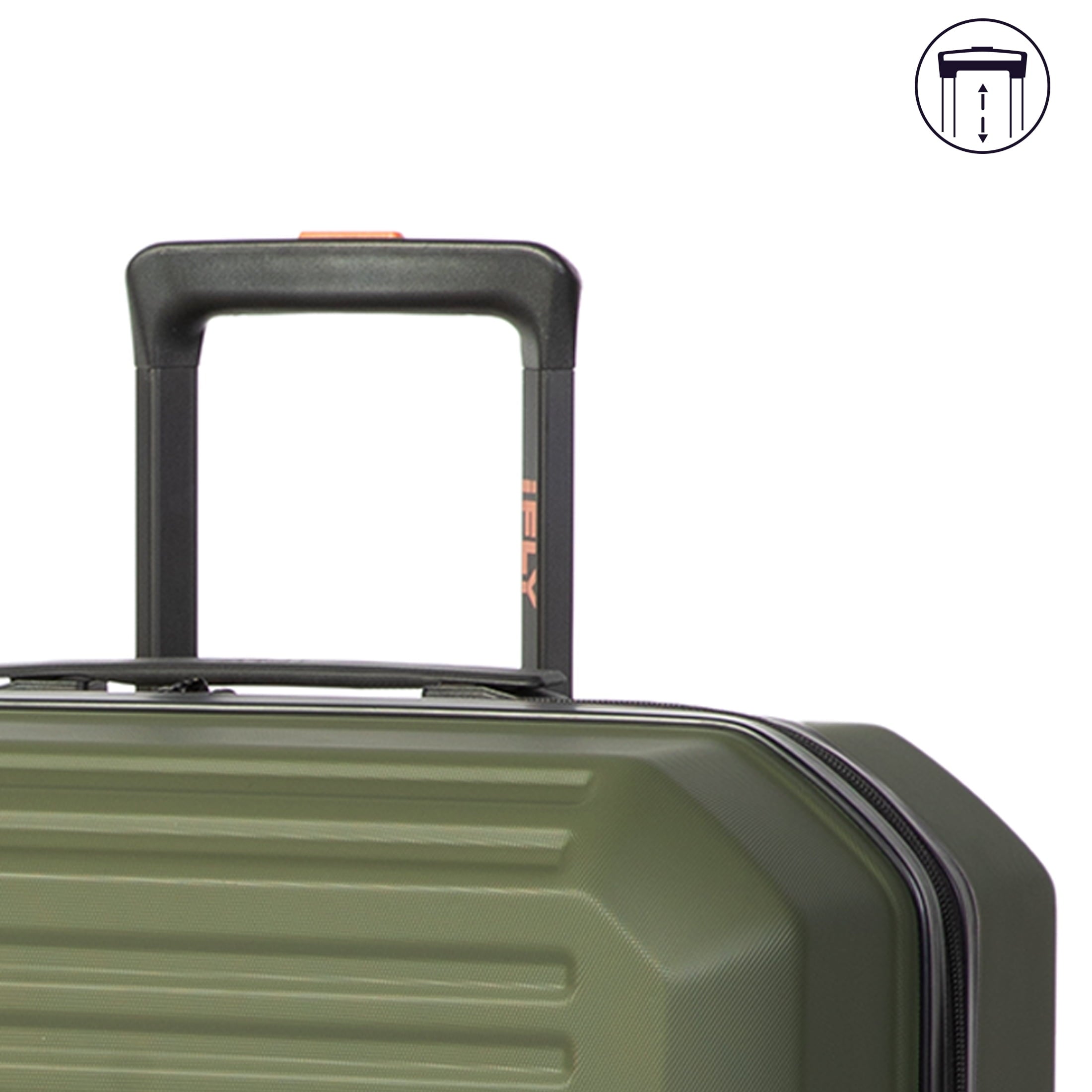 Venture 2-Piece Hardside Luggage Set, 20" Carry-on and 28" Checked Luggage, Olive