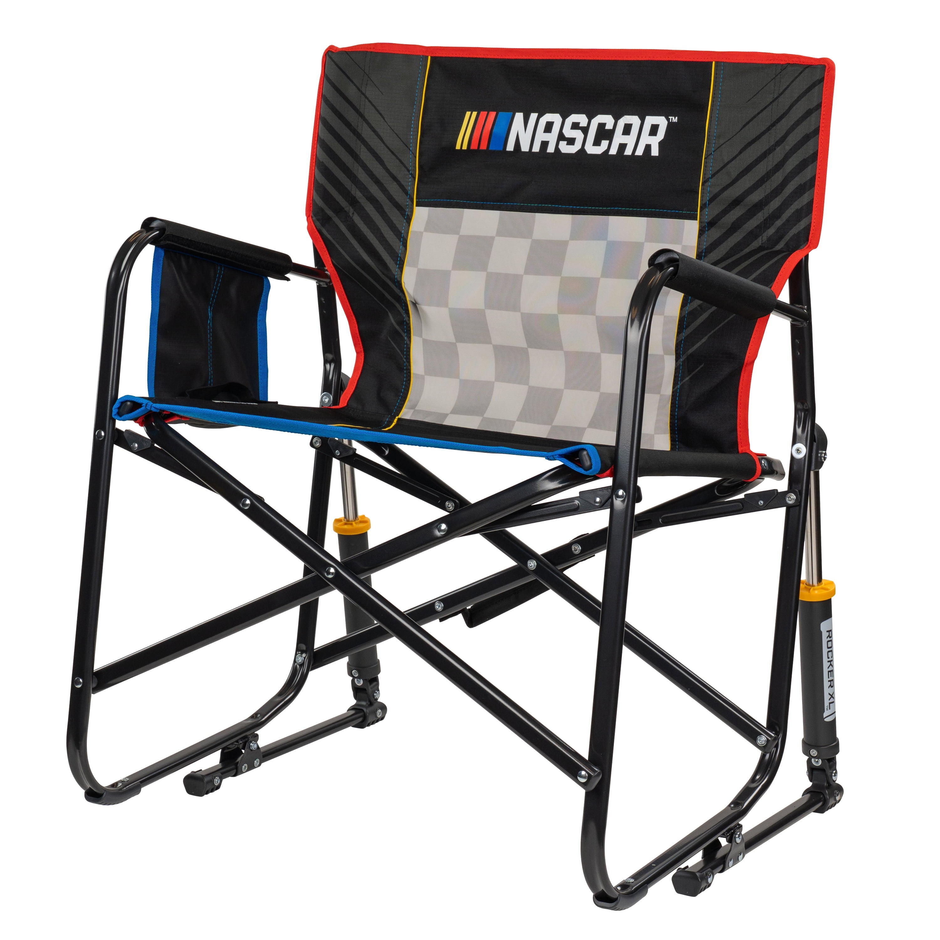 Freestyle Rocker XL Oversized Foldable Rocking Camp Chair, Pewter