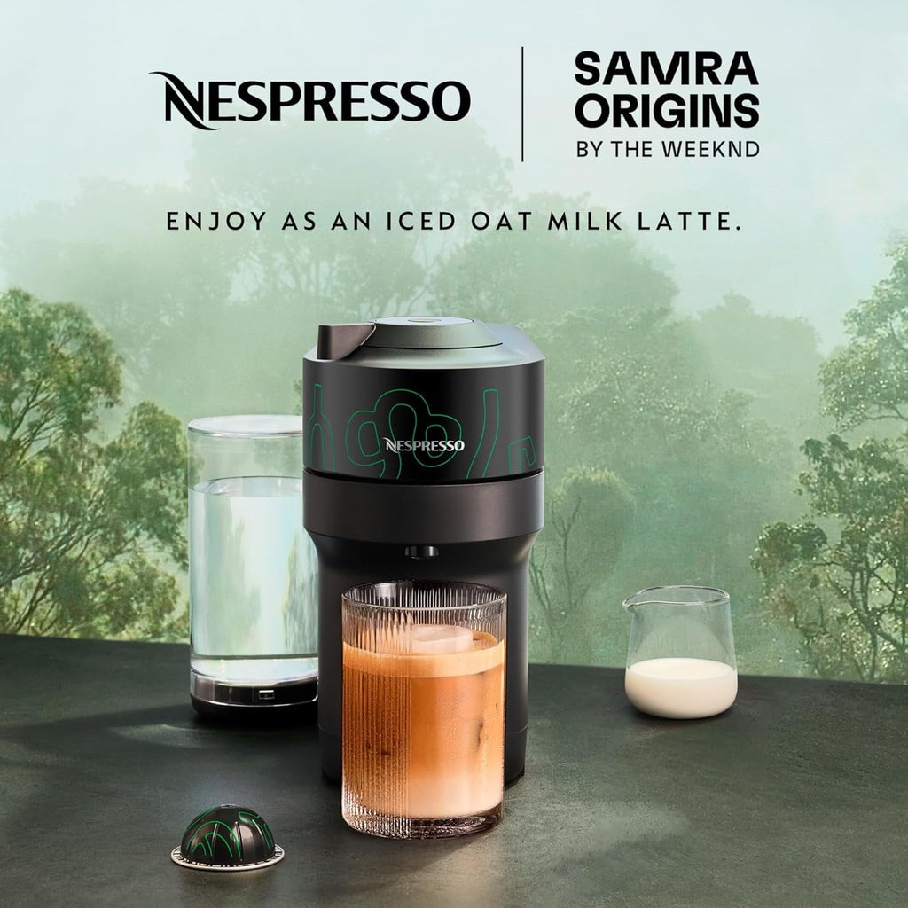 Vertuo Pop+ Coffee and Espresso Maker by, Samra Origins by The Metad Green