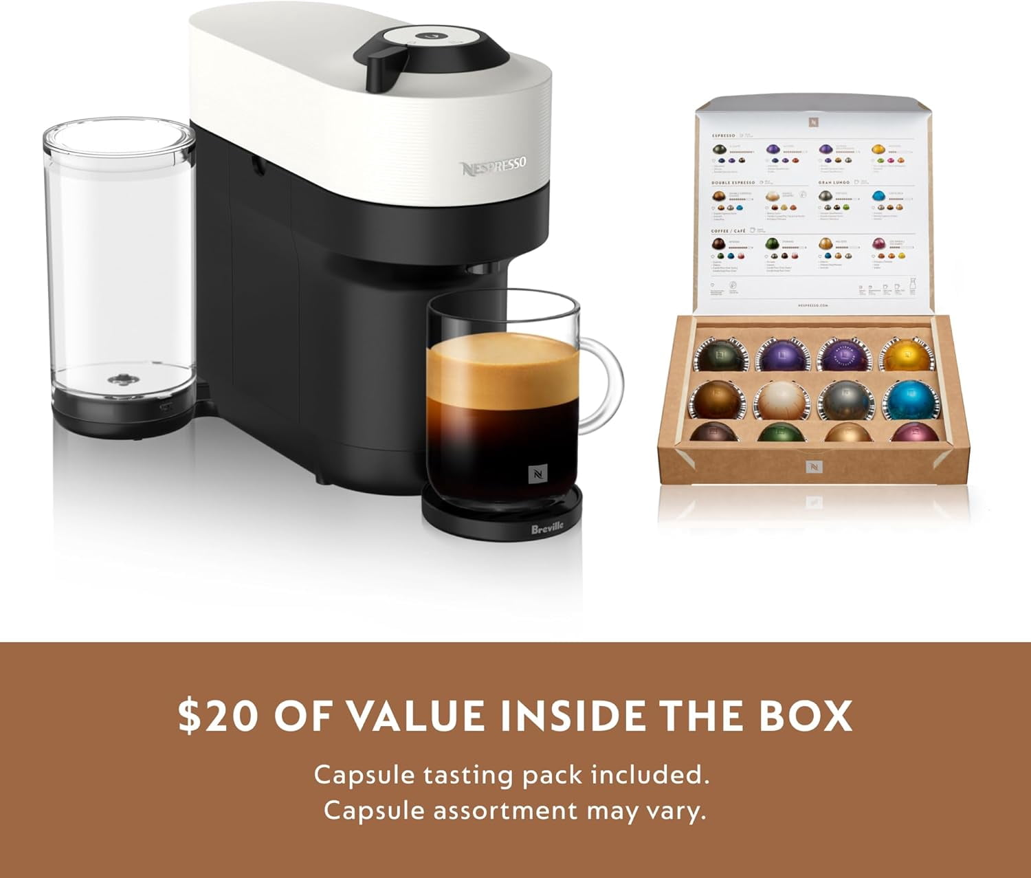 Vertuo Pop+ Coffee and Espresso Maker by, Samra Origins by The Metad Green