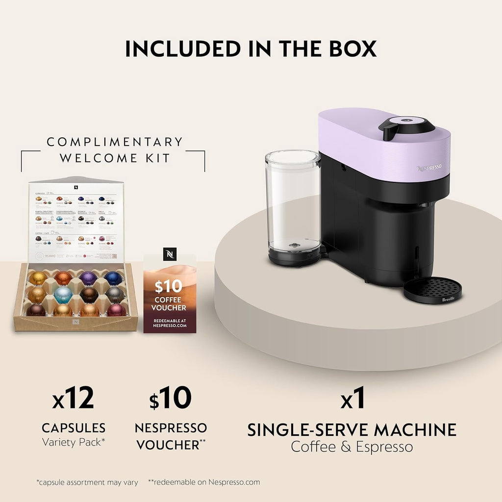 Vertuo Pop+ Coffee and Espresso Maker by, Samra Origins by The Metad Green