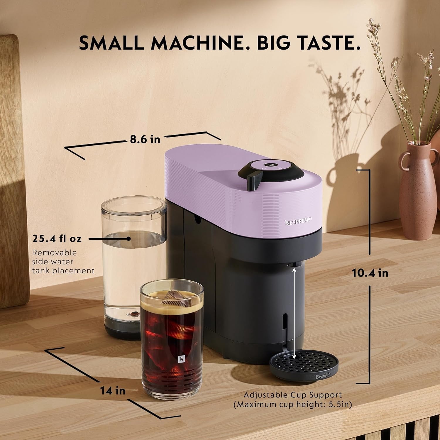 Vertuo Pop+ Coffee and Espresso Maker by, Samra Origins by The Metad Green