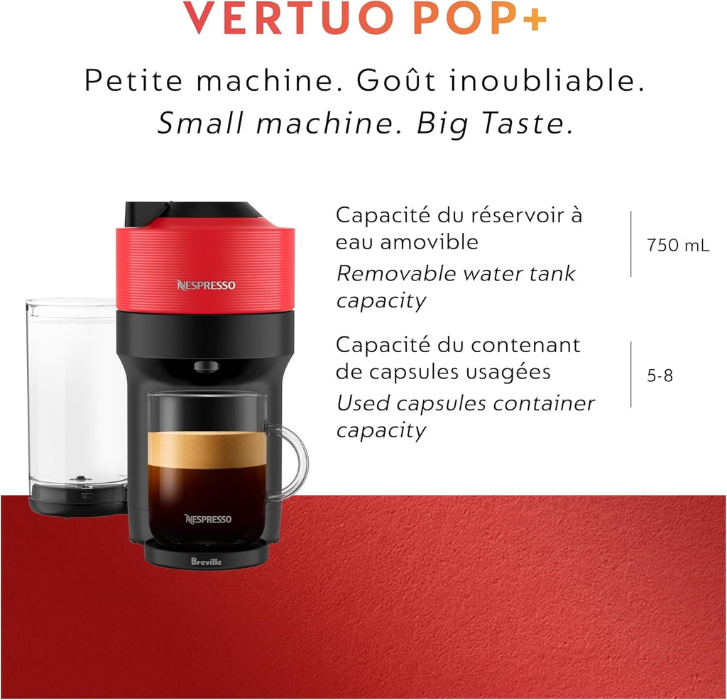 Vertuo Pop+ Coffee and Espresso Maker by, Samra Origins by The Metad Green