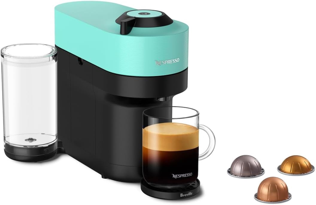 Vertuo Pop+ Coffee and Espresso Maker by, Samra Origins by The Metad Green