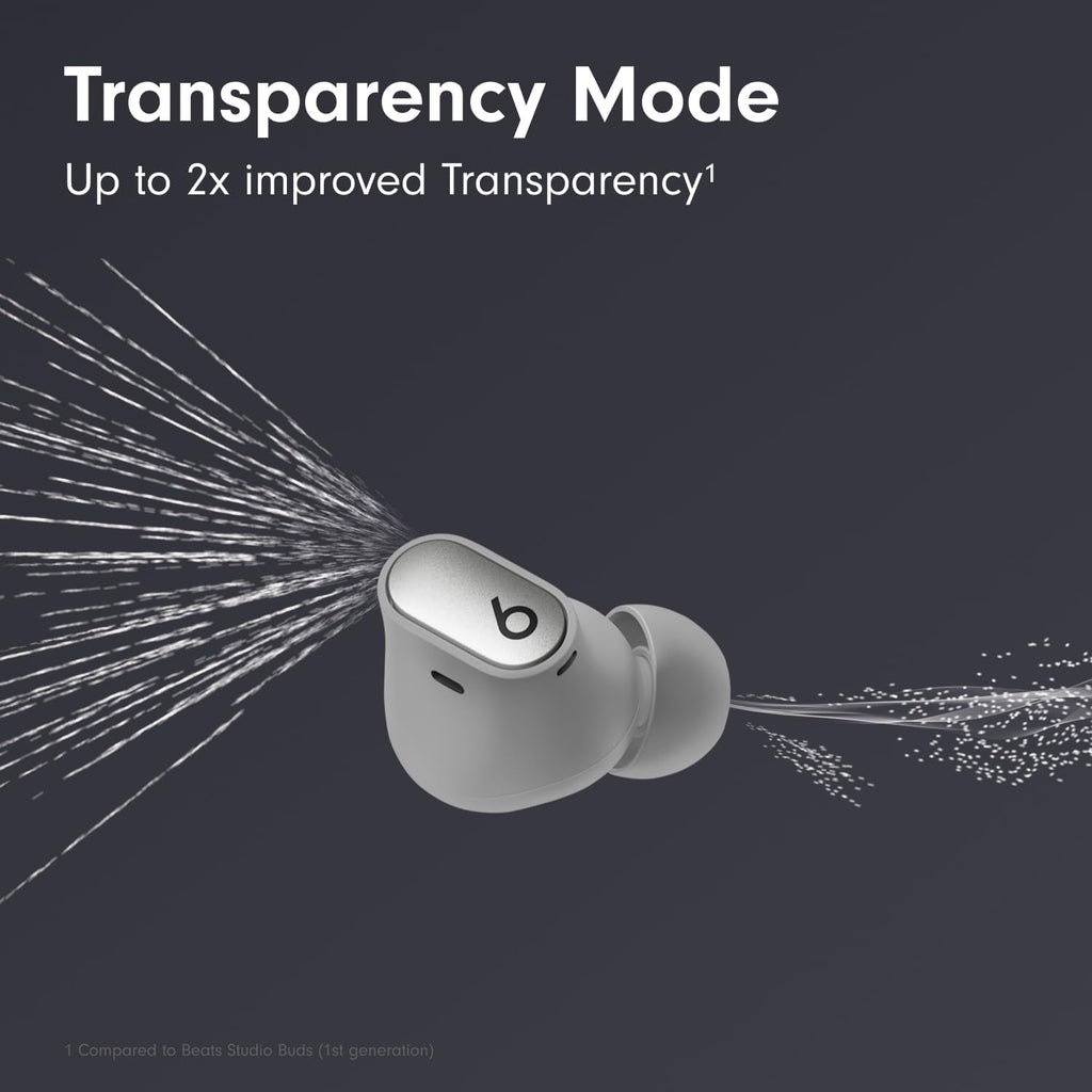 Studio Buds+ Noise Canceling True Wireless In-Ear Headphones (Transparent) with Accessories