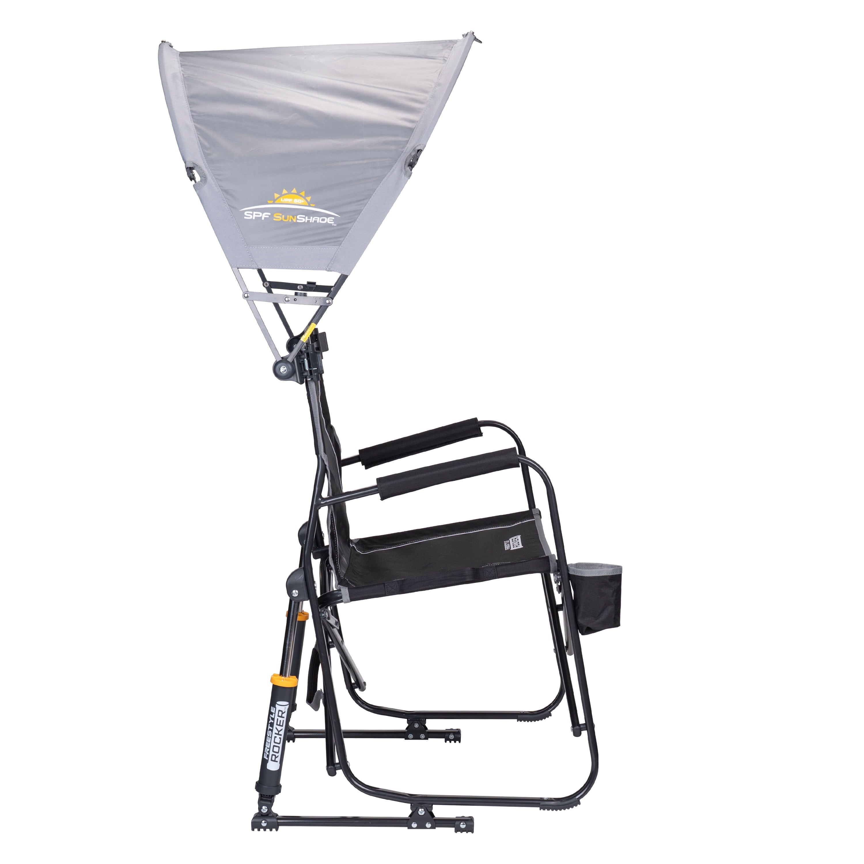 SunShade Accessory Universal Adjustable Chair Canopy with UV Protection, Mercury Gray