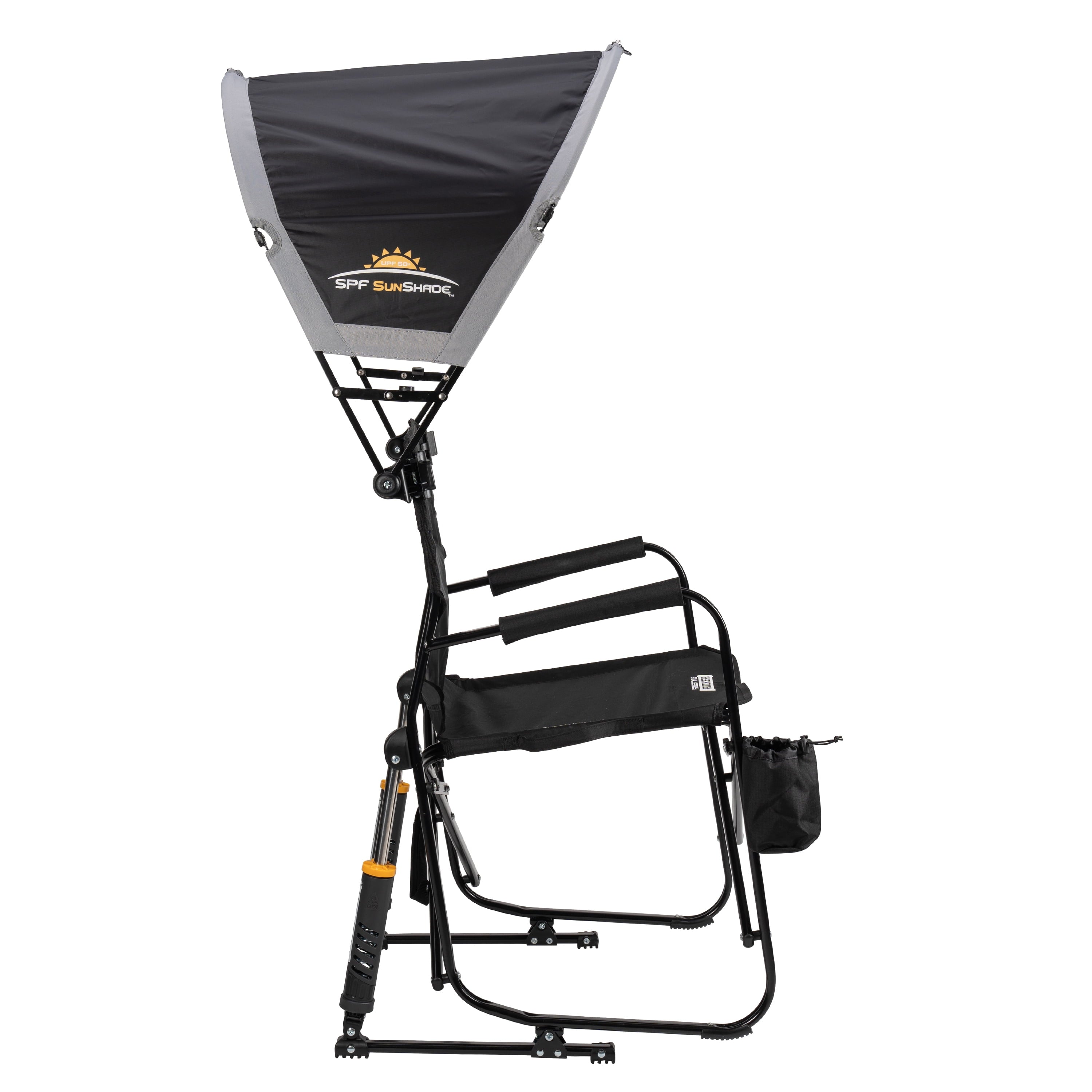 SunShade Accessory Universal Adjustable Chair Canopy with UV Protection, Mercury Gray