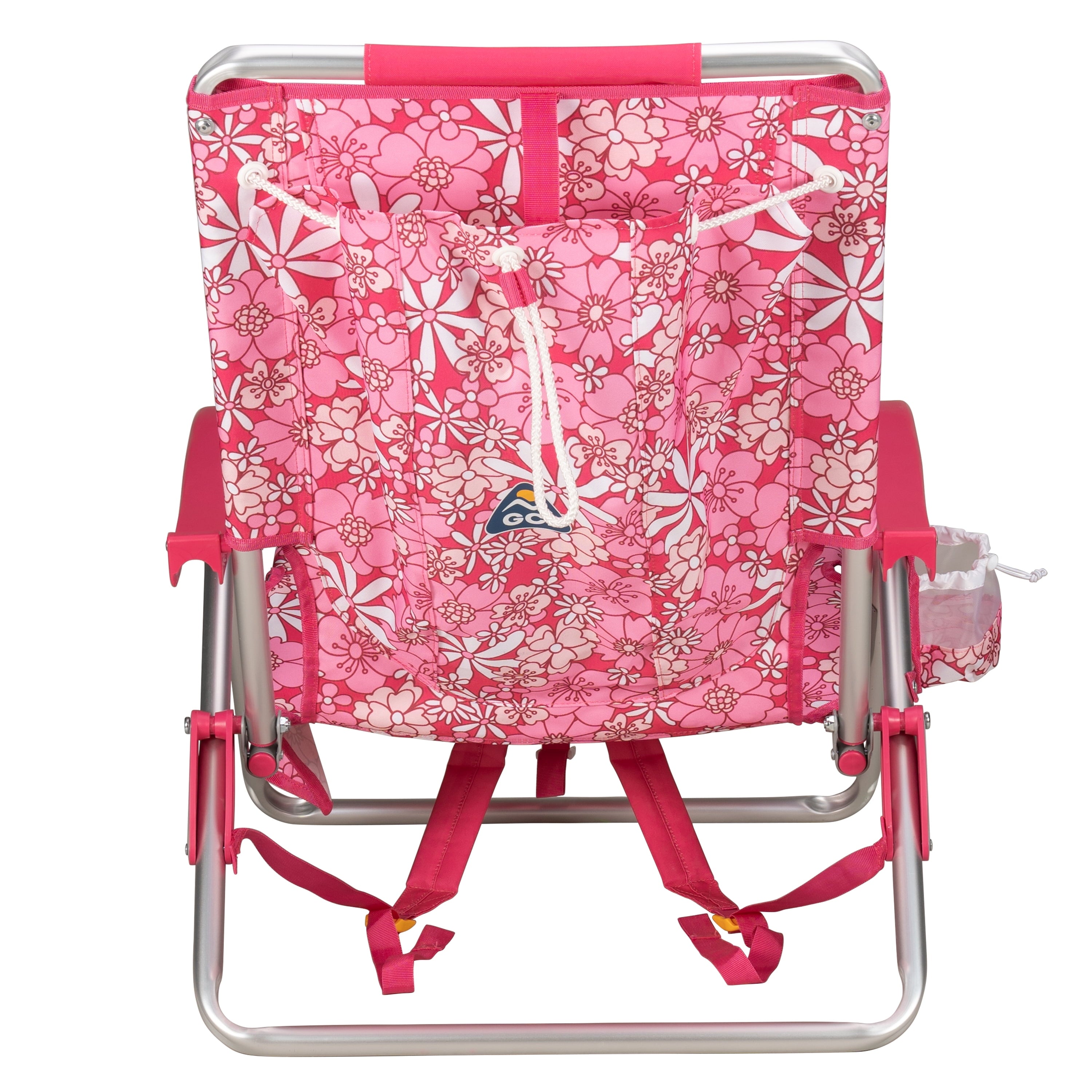 Backpack Beach Chair Lightweight Low Profile Reclining Chair, Wave Blue