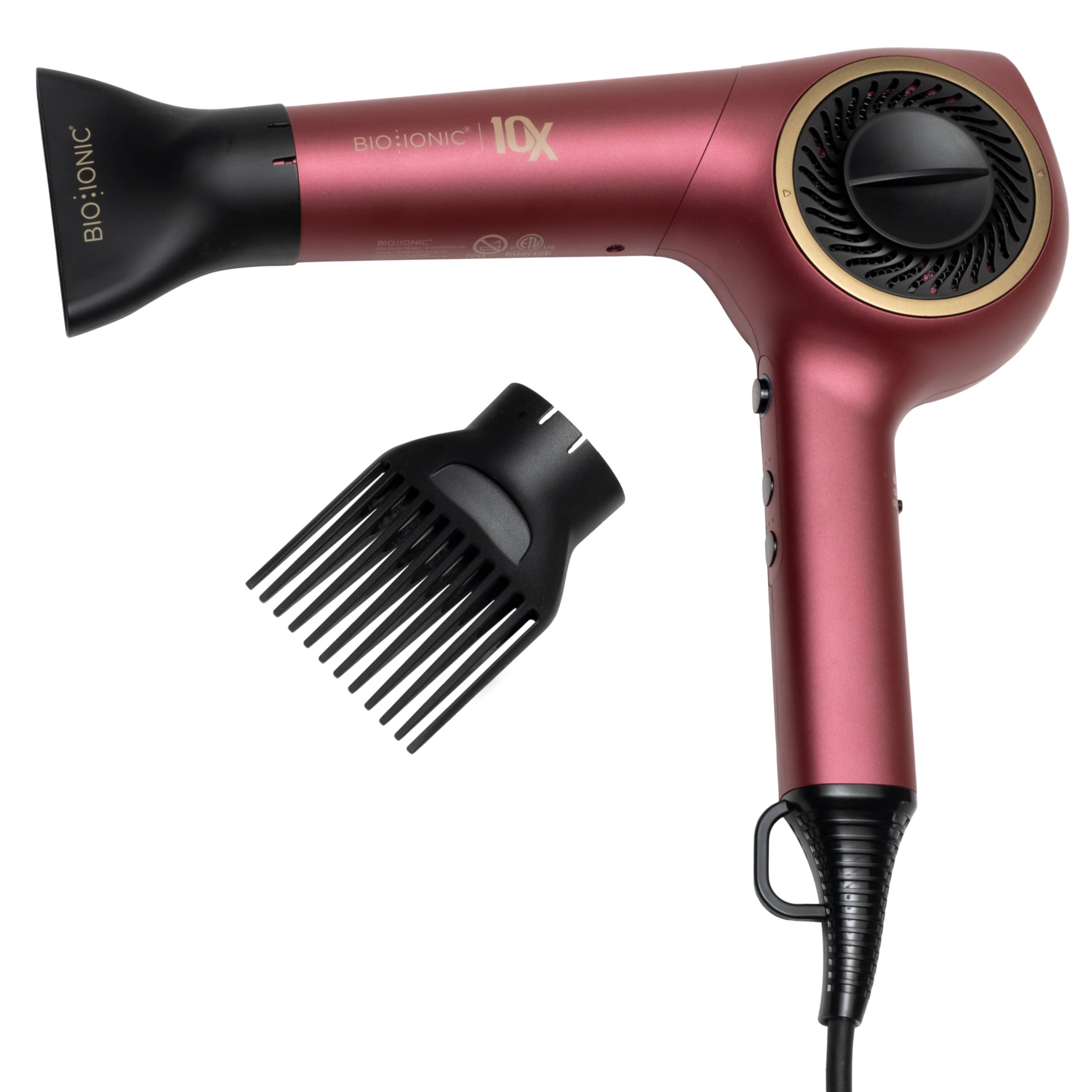 10X UltraLight Speed Hair Dryer, Adjustable Heat &amp; Frizz-Control Professional Hair Dryer