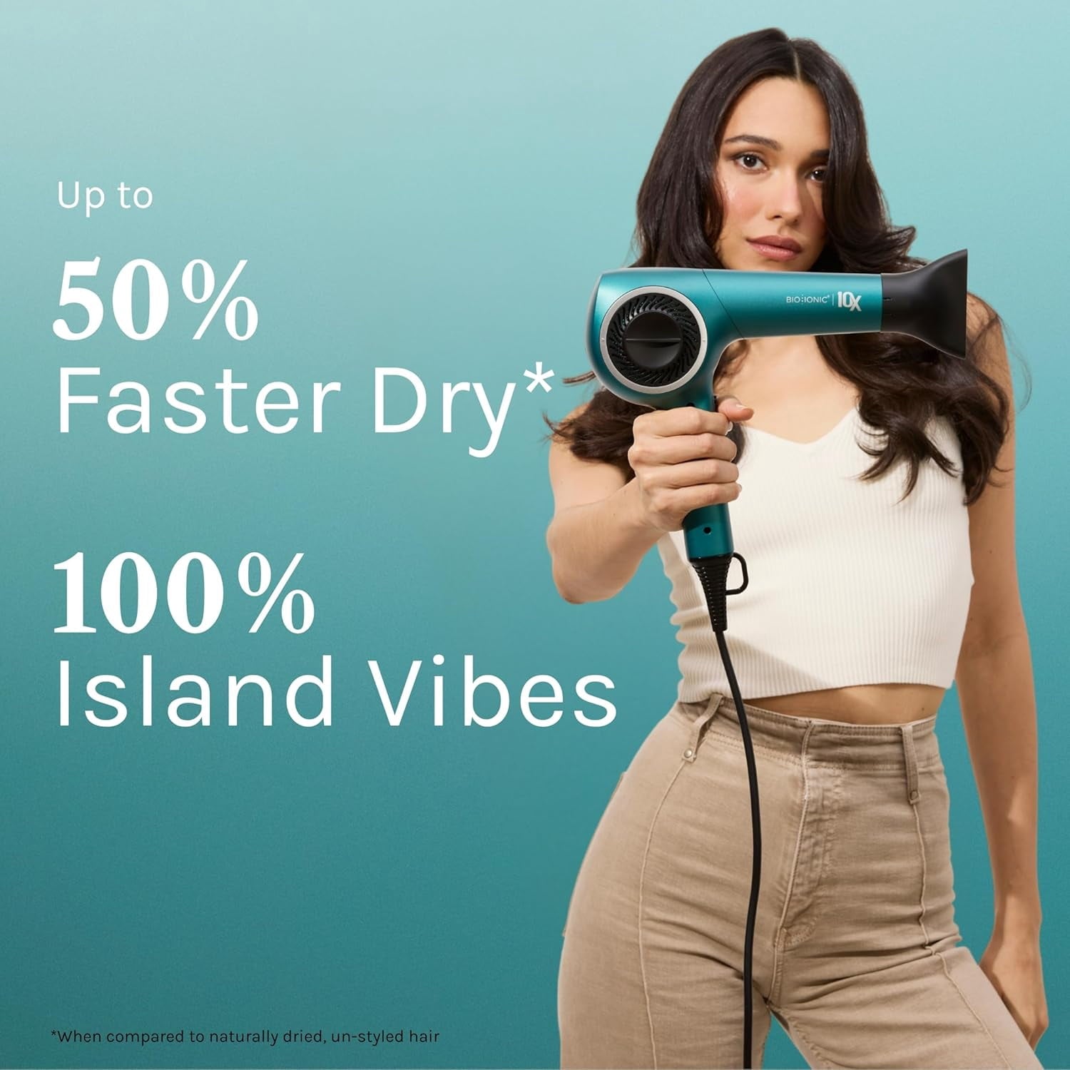 10X UltraLight Speed Hair Dryer, Adjustable Heat &amp; Frizz-Control Professional Hair Dryer