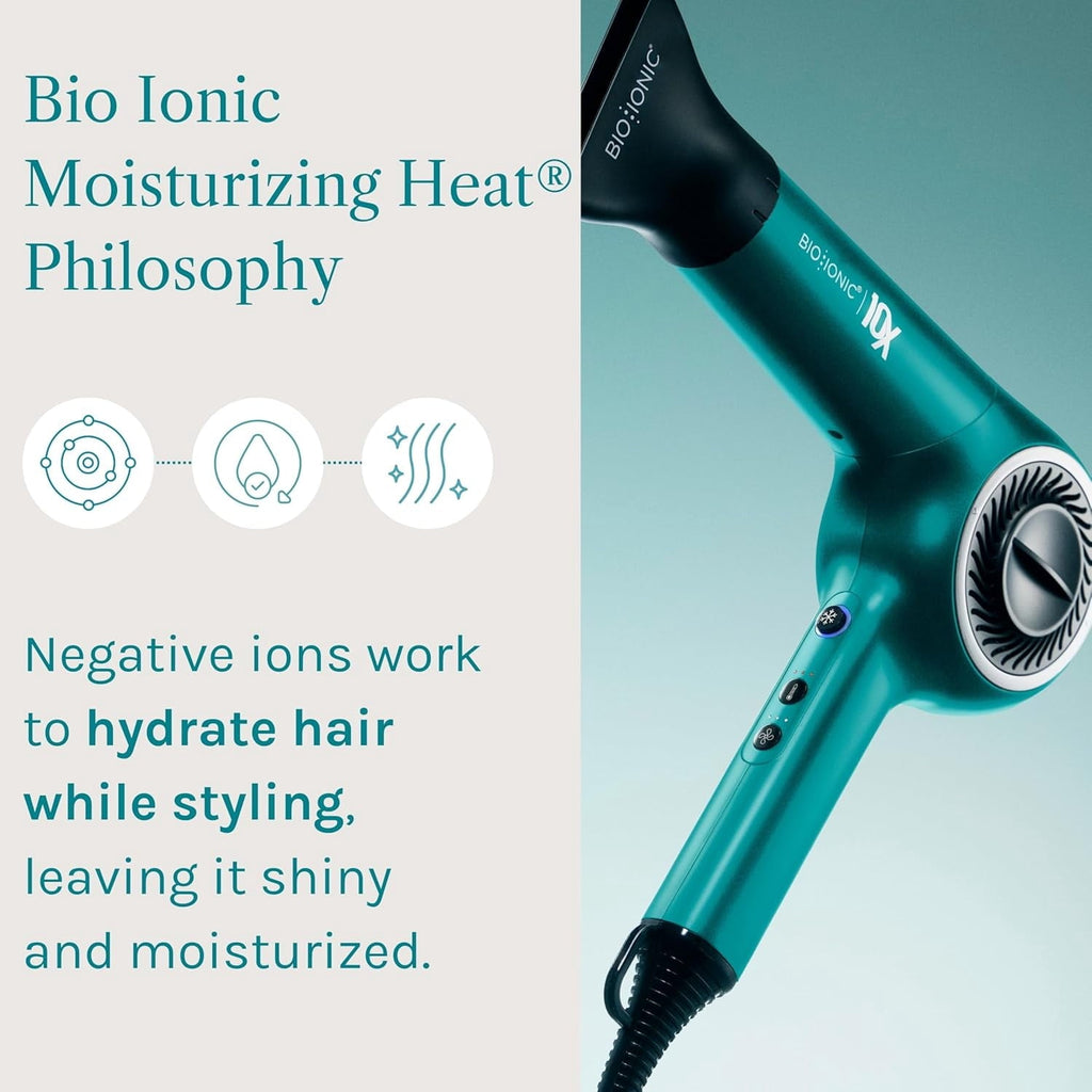 10X UltraLight Speed Hair Dryer, Adjustable Heat &amp; Frizz-Control Professional Hair Dryer