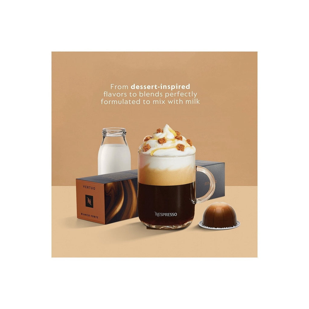 Vertuo Pop+ Deluxe Coffee Maker with Aeroccino 3 Milk Frother, 37 oz Water Tank, Five Cup Sizes