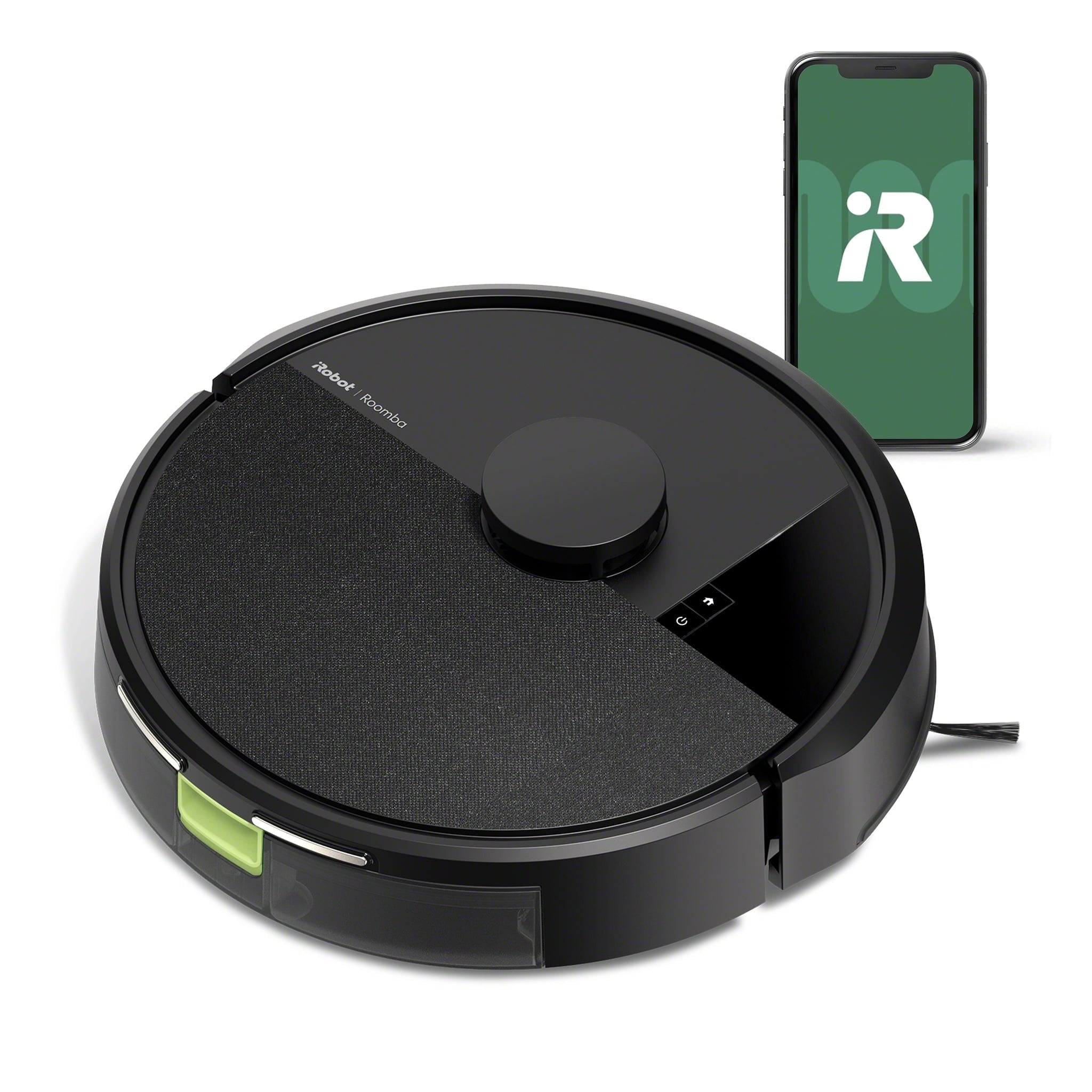 Roomba 105 Vac Robot Vacuum and Self-Charging Dock with Intense Power Lifting Suction, LiDAR Navigation, for Carpet and Hard Floors, Cleans in Neat Rows, Model # Q312020