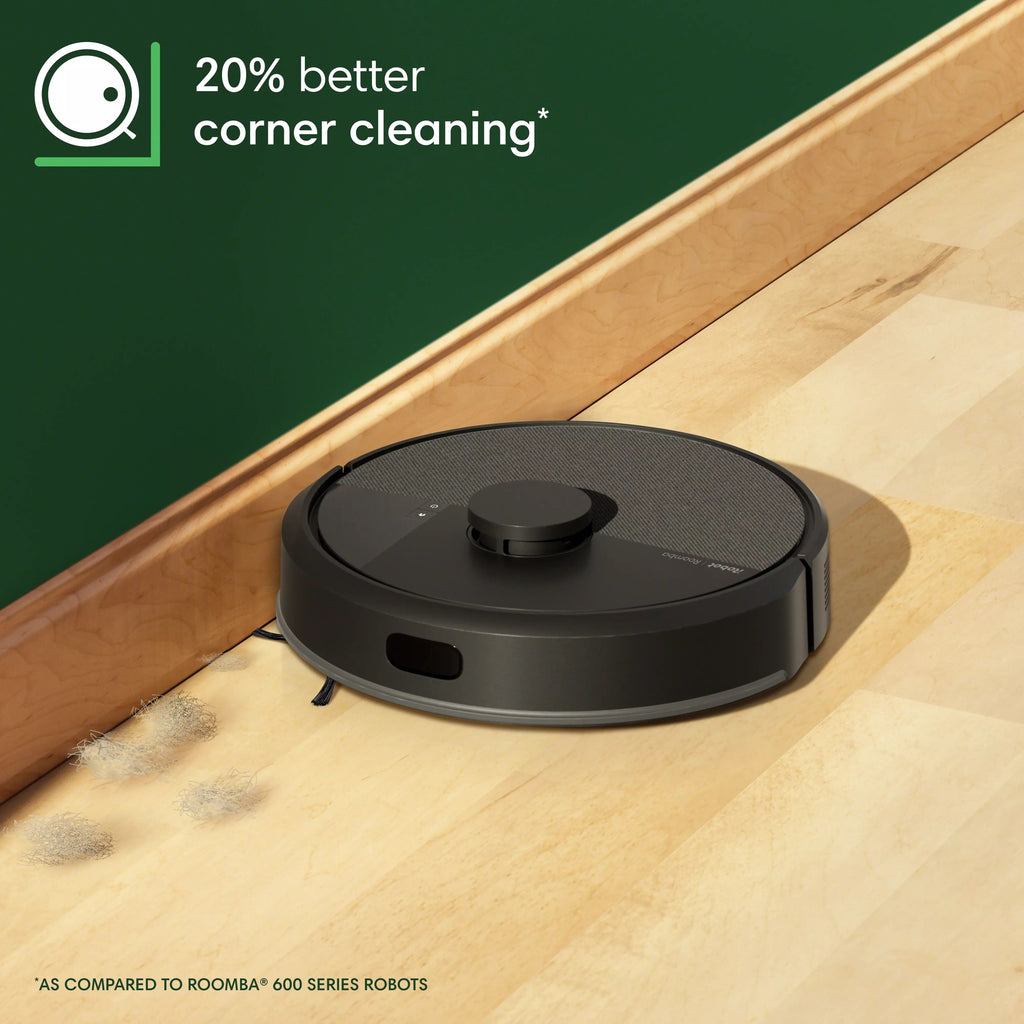 Roomba 105 Vac Robot Vacuum and Self-Charging Dock with Intense Power Lifting Suction, LiDAR Navigation, for Carpet and Hard Floors, Cleans in Neat Rows, Model # Q312020