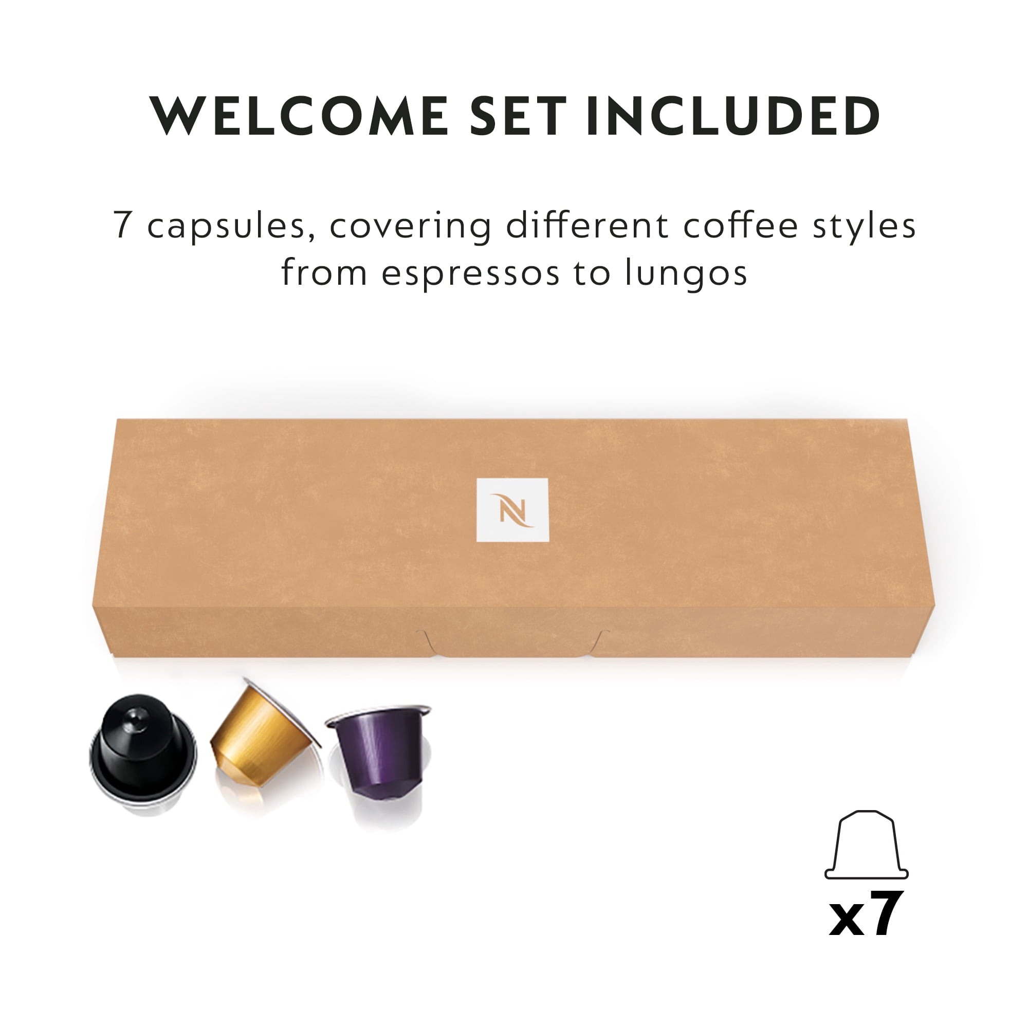 Inissia Single-Serve Espresso Machine in Black