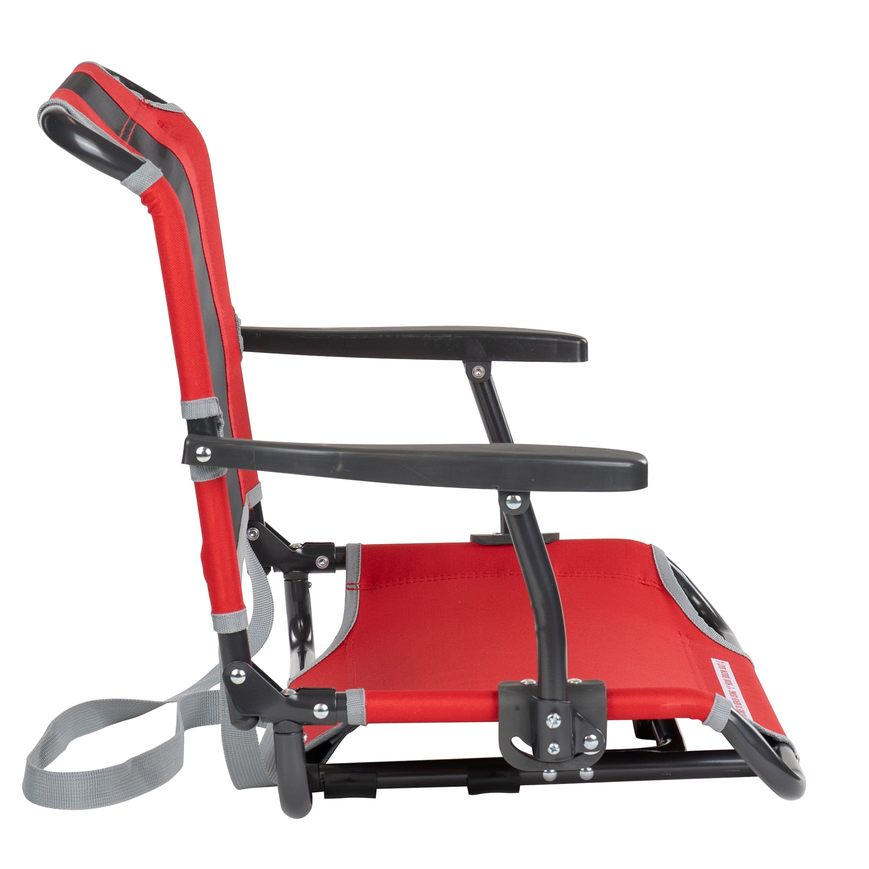 Big Comfort Stadium Seat With Armrests and Back Support for Bleachers, Red