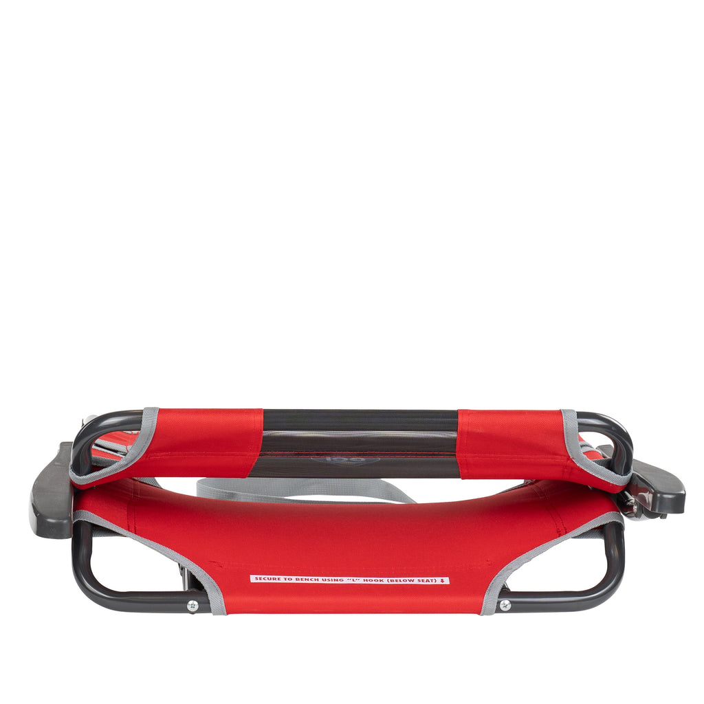 Big Comfort Stadium Seat With Armrests and Back Support for Bleachers, Red
