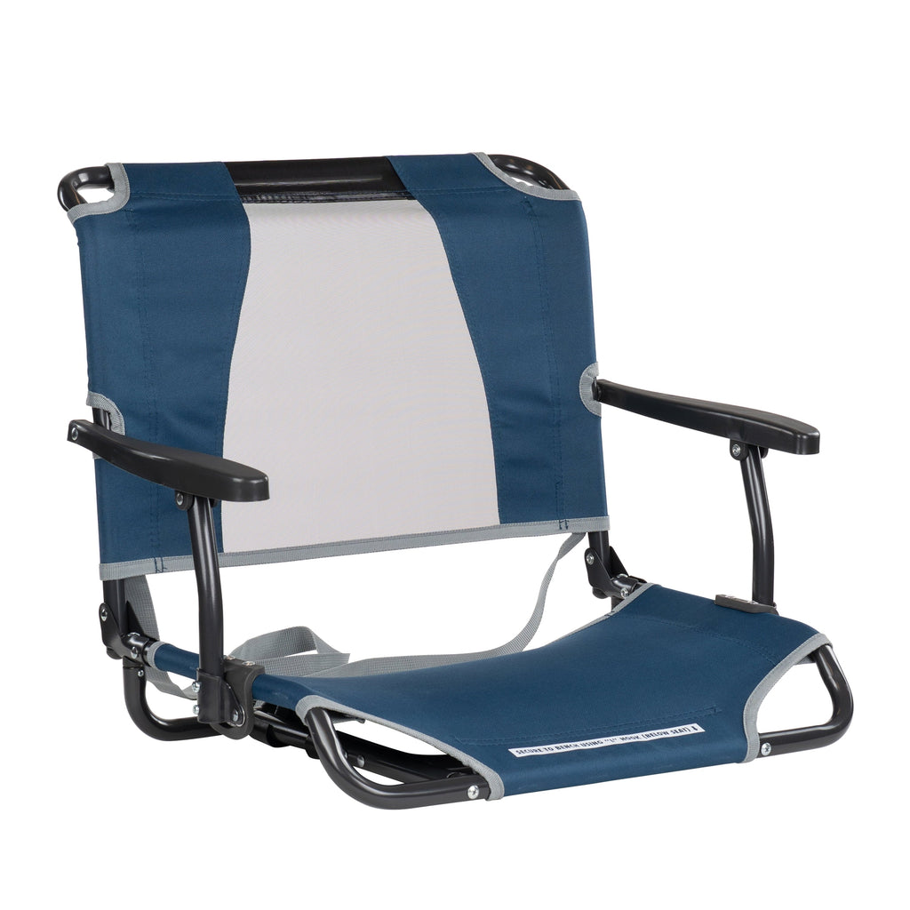 Big Comfort Stadium Seat With Armrests and Back Support for Bleachers, Red