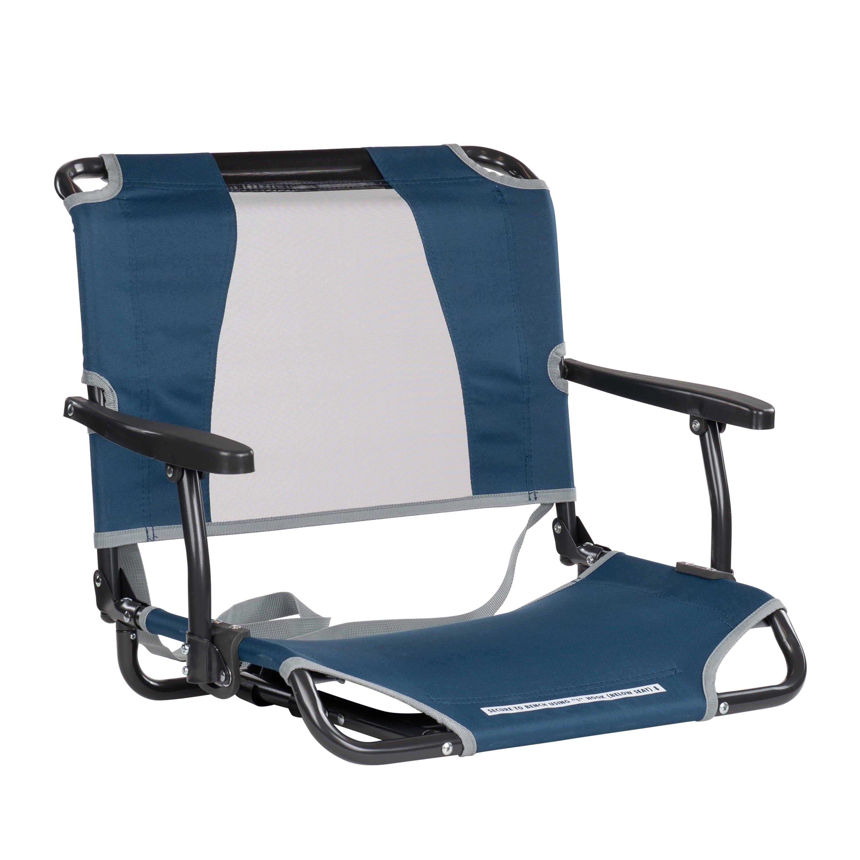 Big Comfort Stadium Seat With Armrests and Back Support for Bleachers, Red