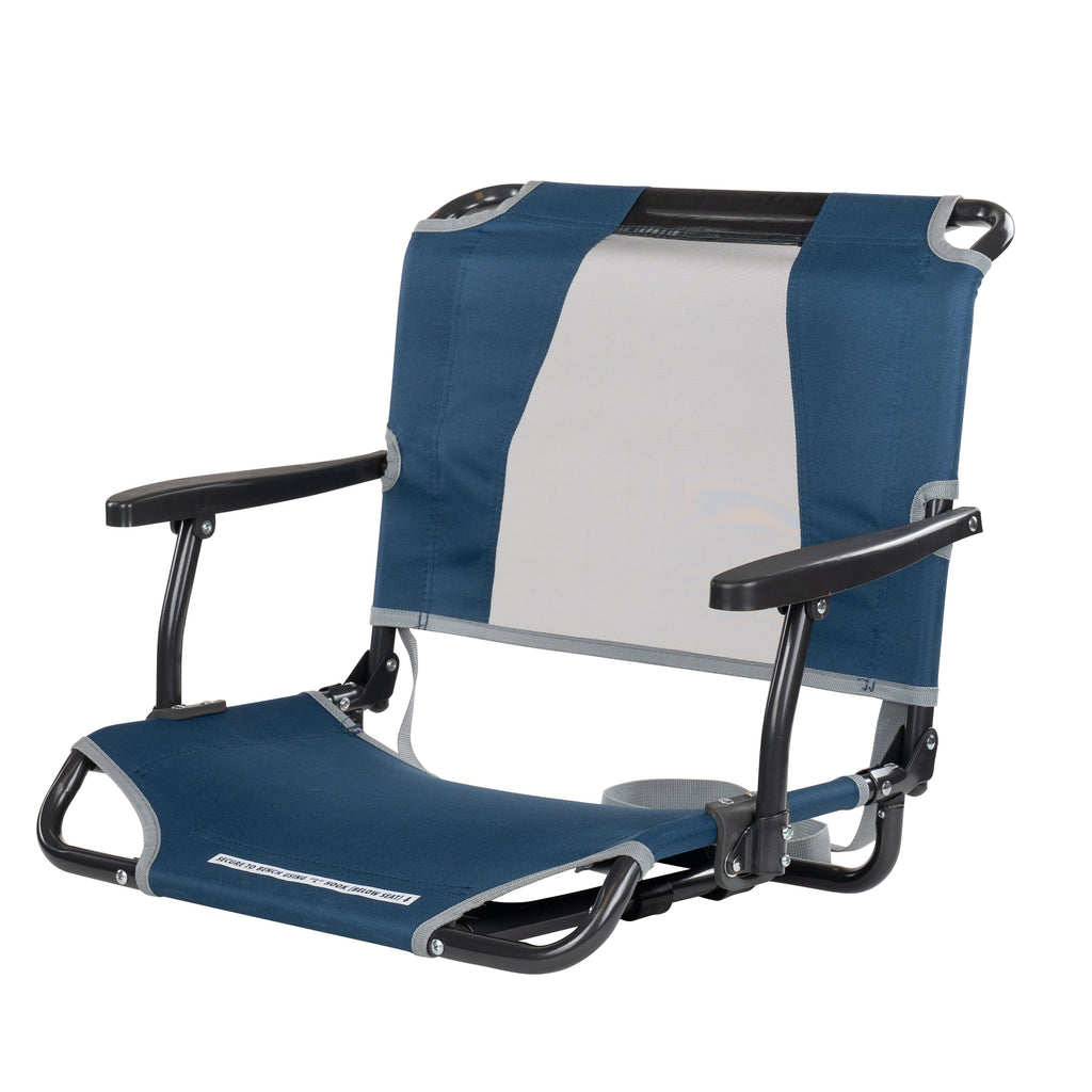 Big Comfort Stadium Seat With Armrests and Back Support for Bleachers, Red