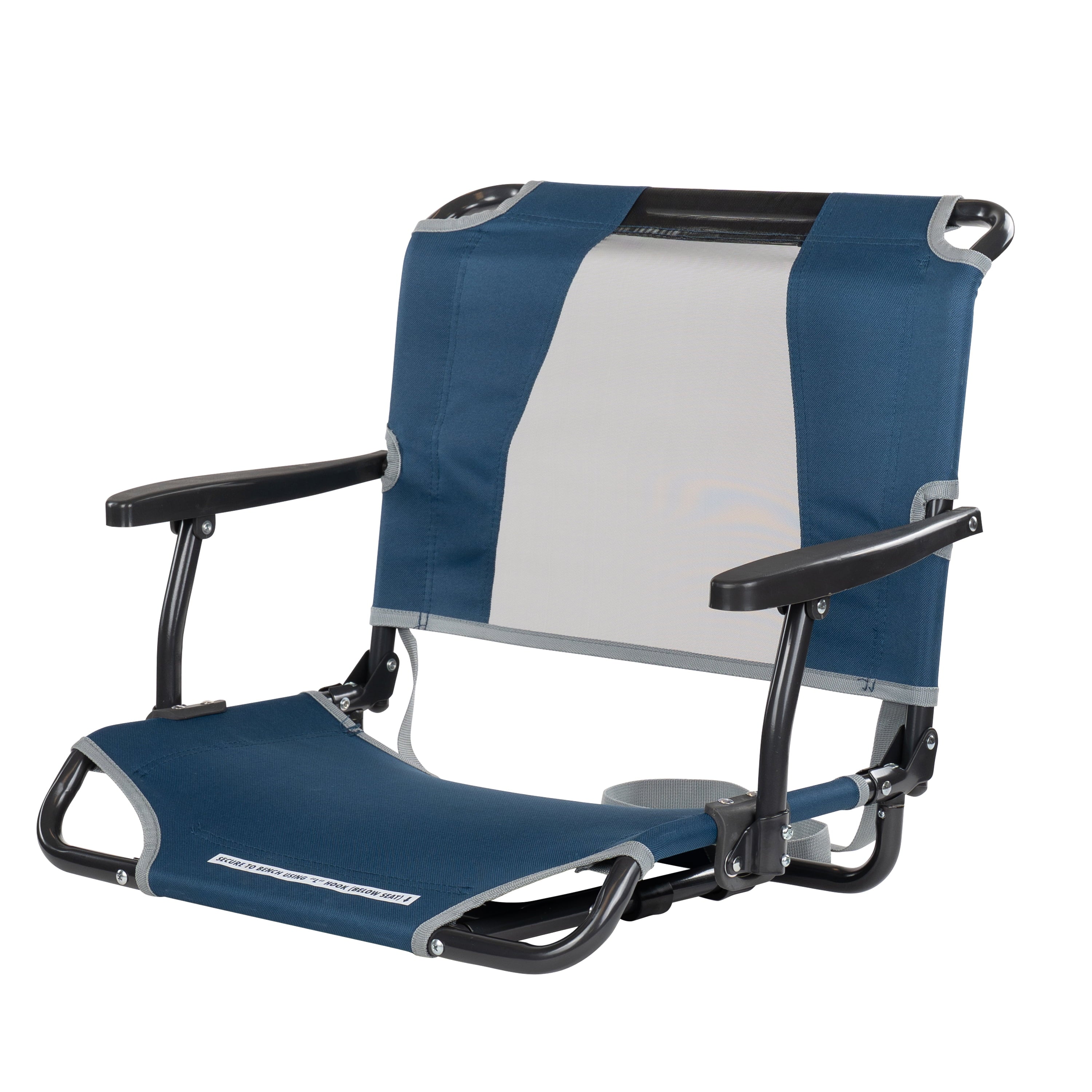 Big Comfort Stadium Seat With Armrests and Back Support for Bleachers, Red