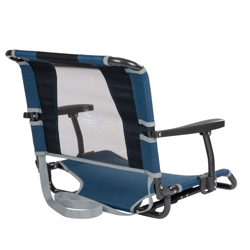 Big Comfort Stadium Seat With Armrests and Back Support for Bleachers, Red