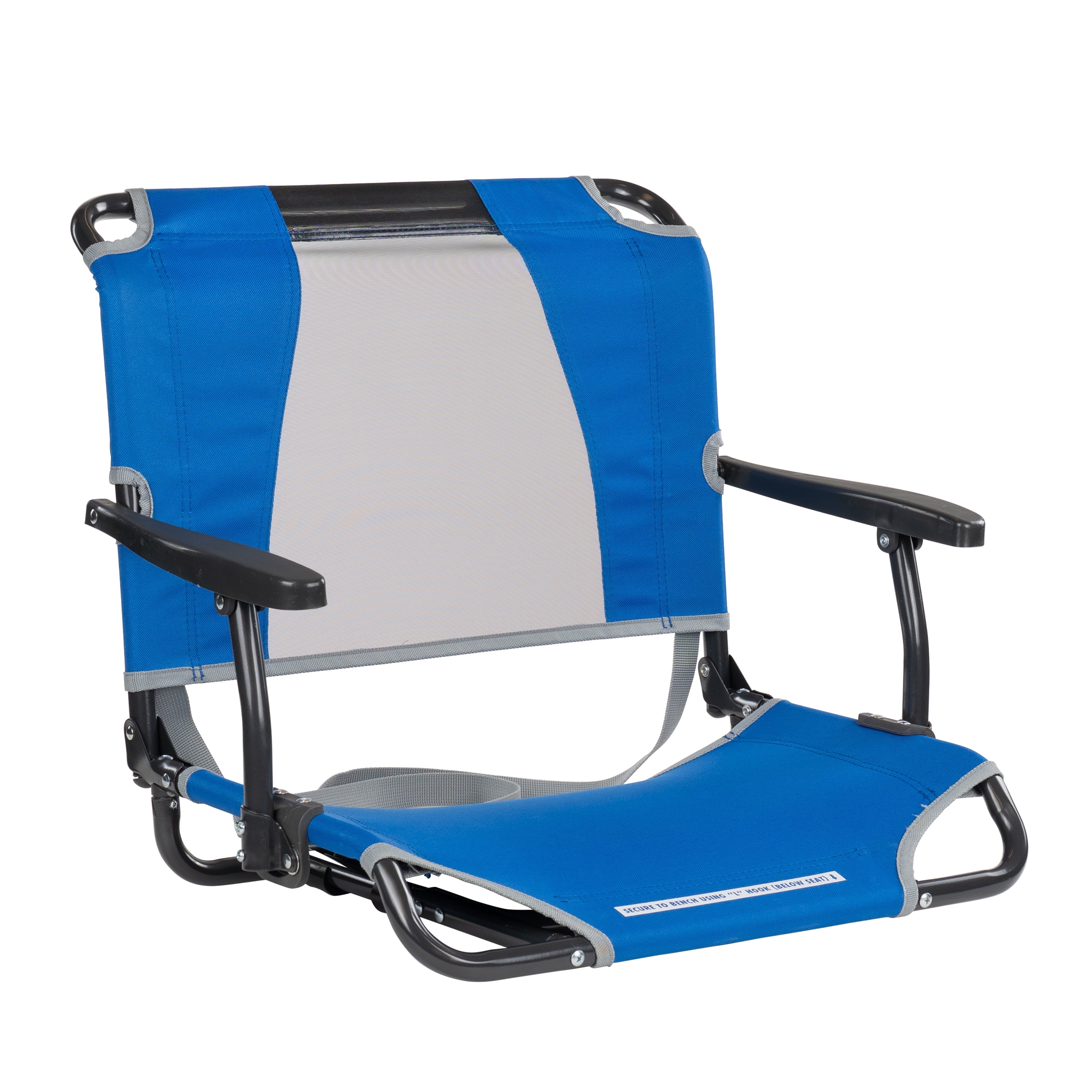 Big Comfort Stadium Seat With Armrests and Back Support for Bleachers, Red