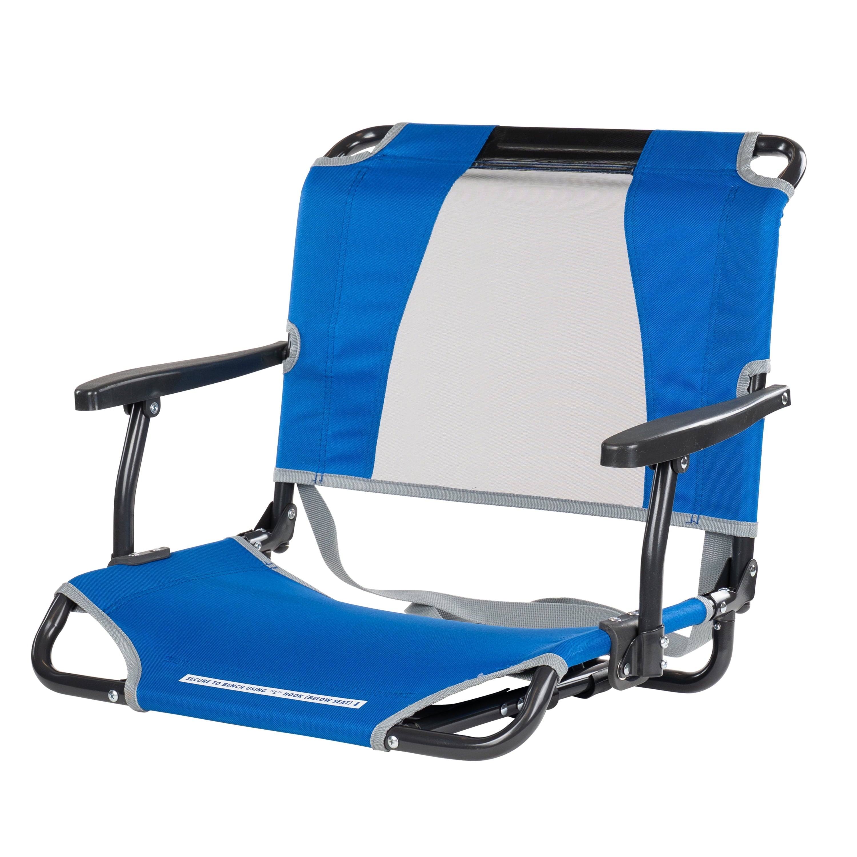 Big Comfort Stadium Seat With Armrests and Back Support for Bleachers, Red