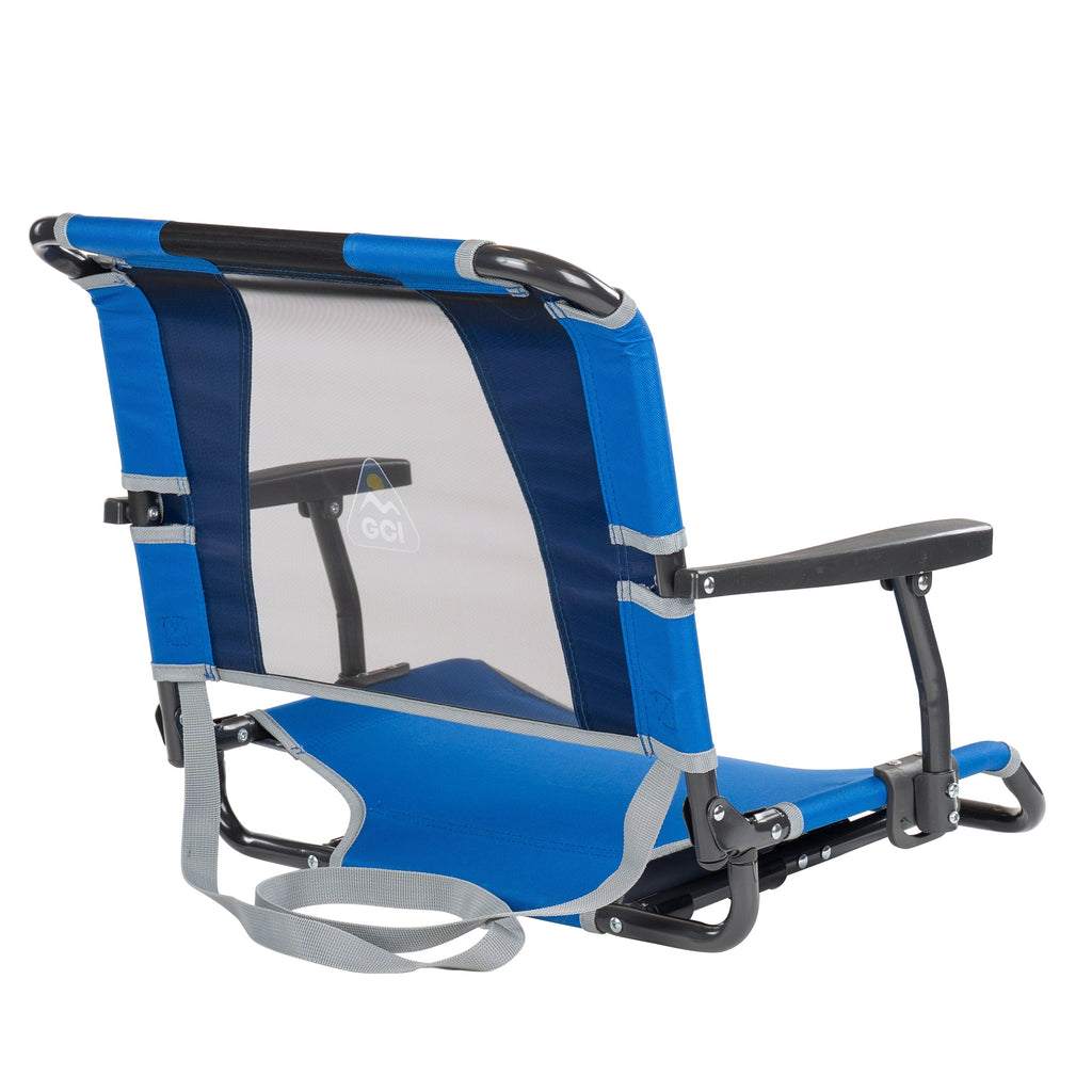 Big Comfort Stadium Seat With Armrests and Back Support for Bleachers, Red