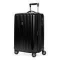Ridge Hardside Expandable Carry-On Luggage with Spinner Wheels, TSA Lock and USB, Black